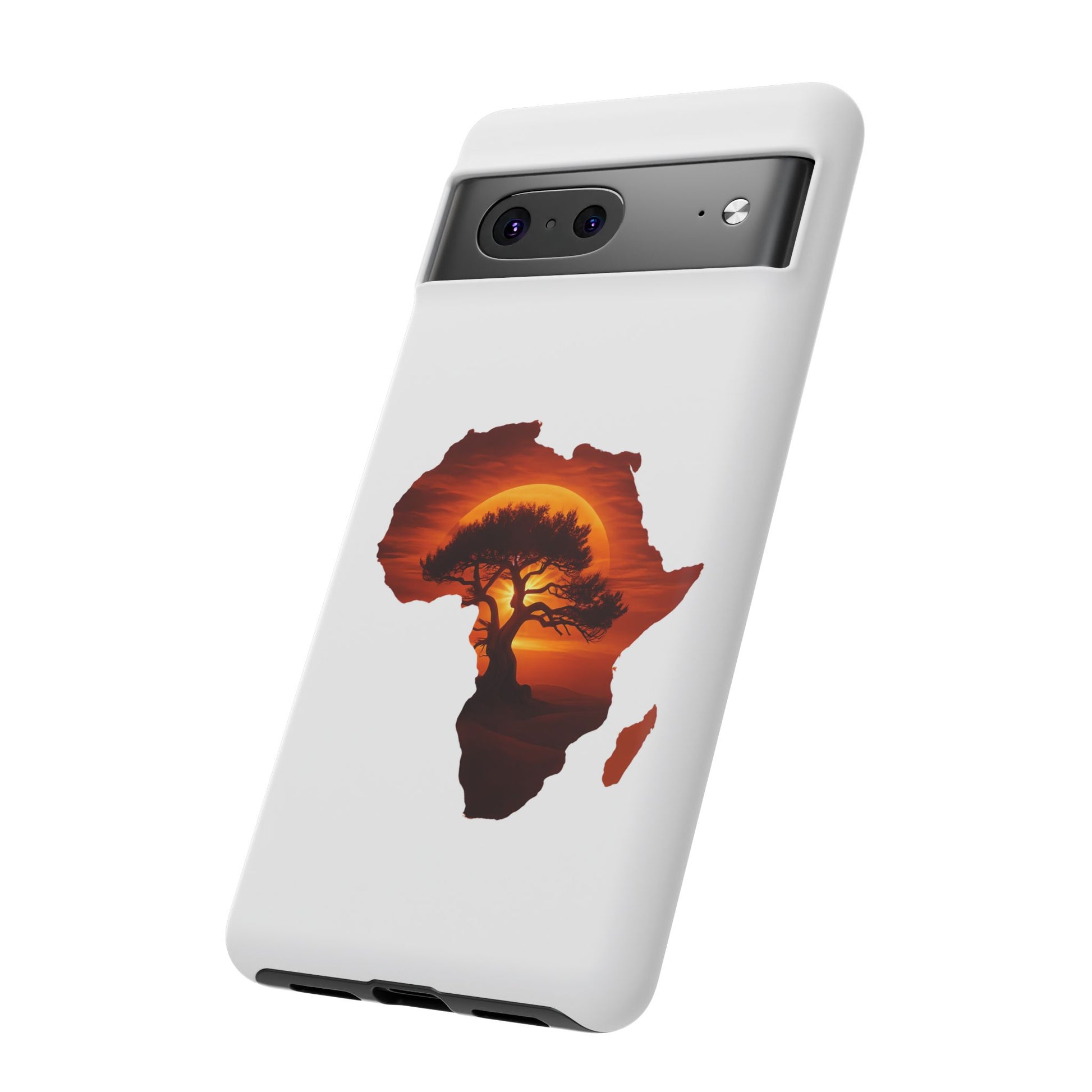 Unique Africa Map Sunset Phone Case