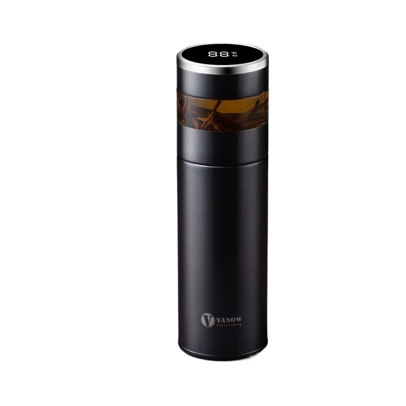 Smart Temperature Display Vacuum Insulated Cup with Tea Strainer