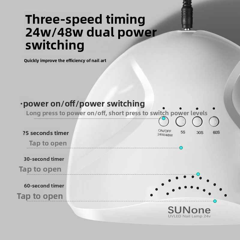 Nail lighting therapy machine