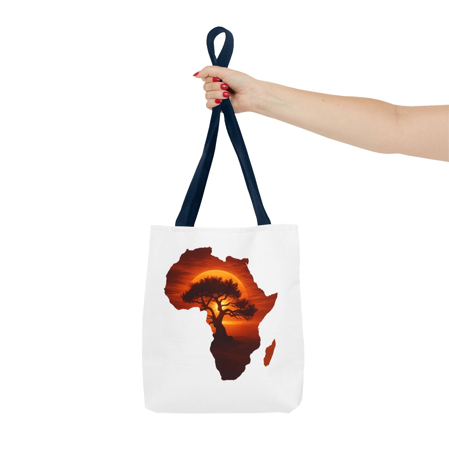 African Map Sunset Tote Bag