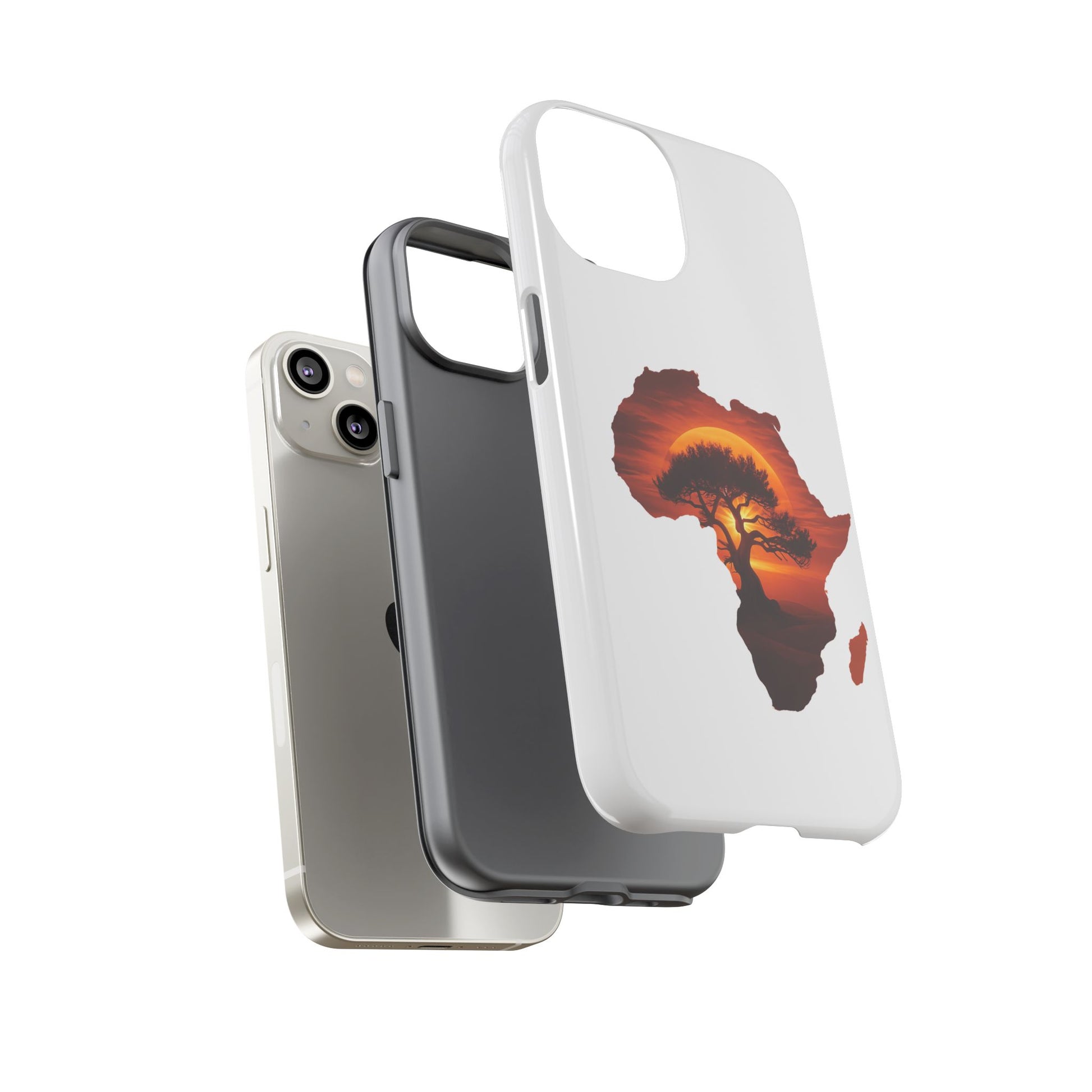 Unique Africa Map Sunset Phone Case