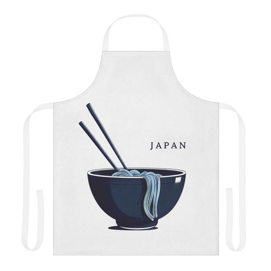Japanese Inspired Cooking Apron One size White