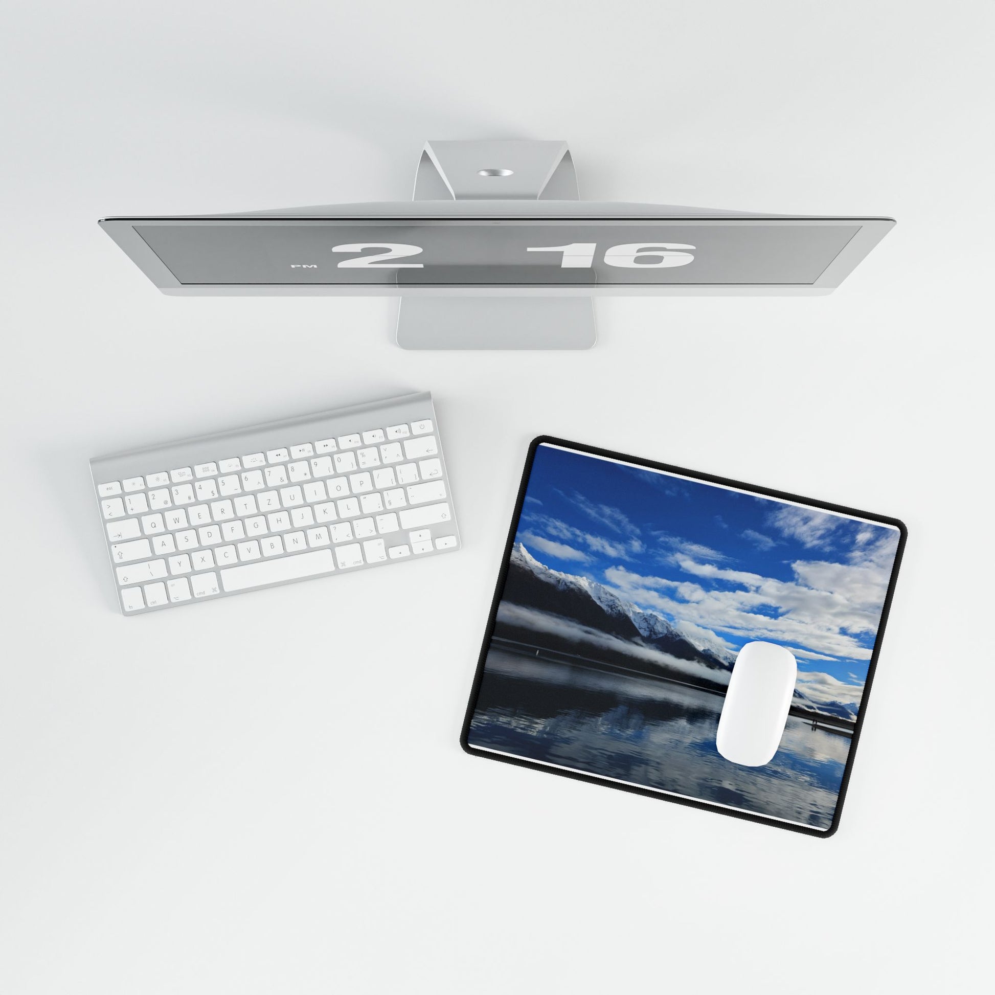 Snowy Mountain Desk Mat