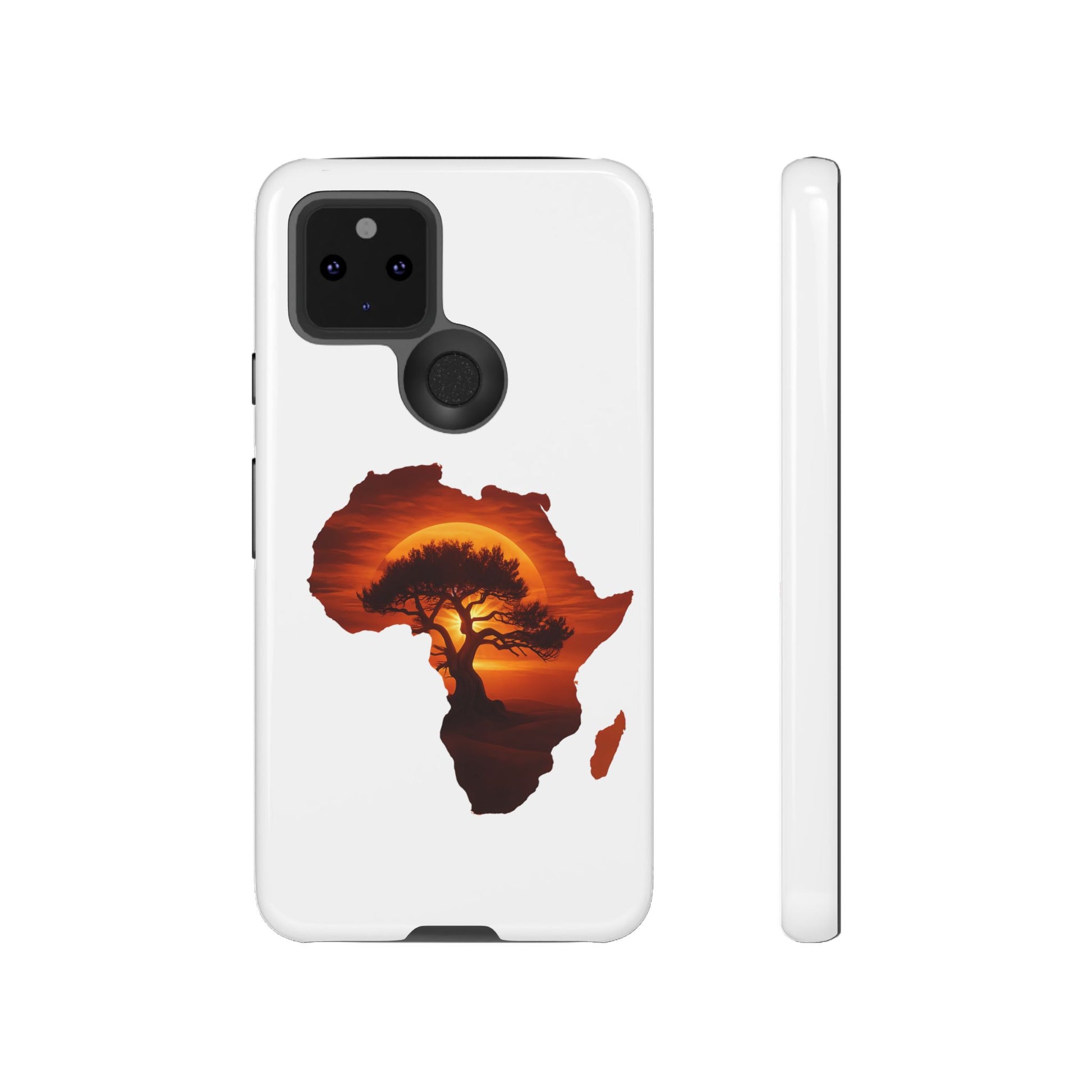 Unique Africa Map Sunset Phone Case