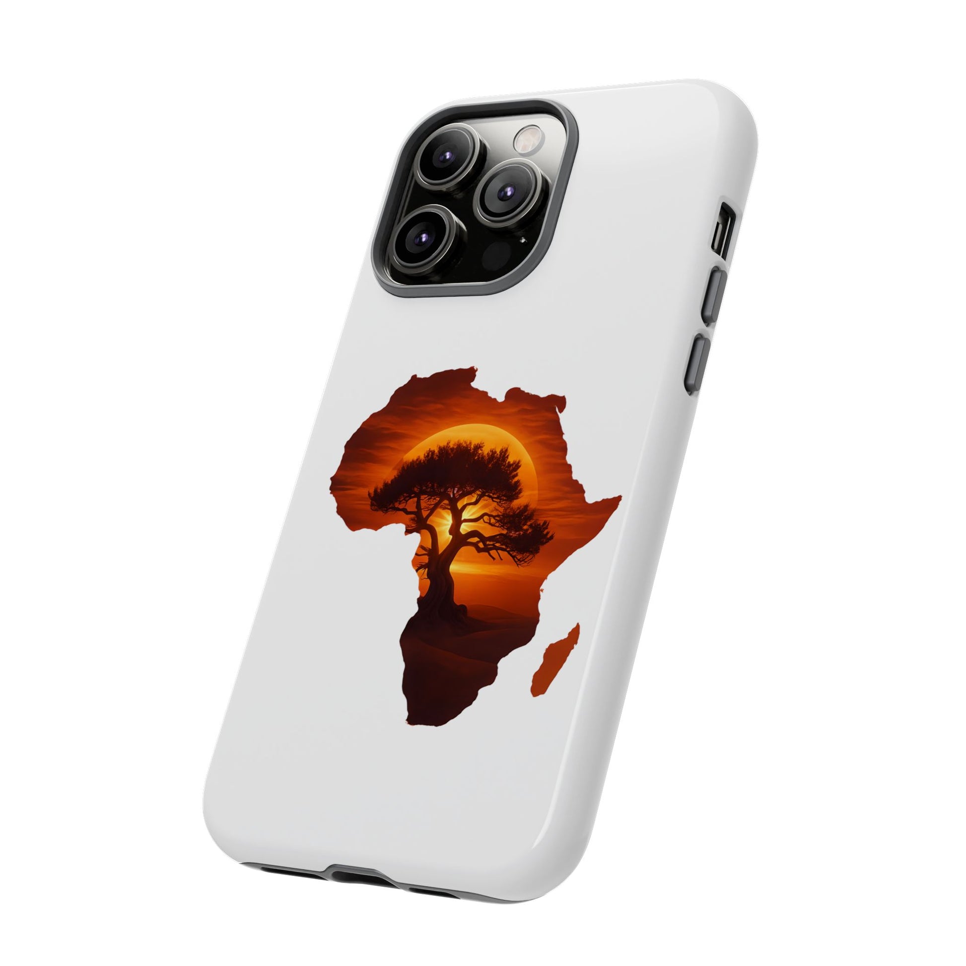 Unique Africa Map Sunset Phone Case