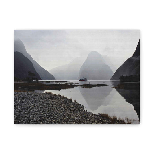 Misty Reflections Milford Sound Art Print 12" x 9" (Horizontal) 1.25"