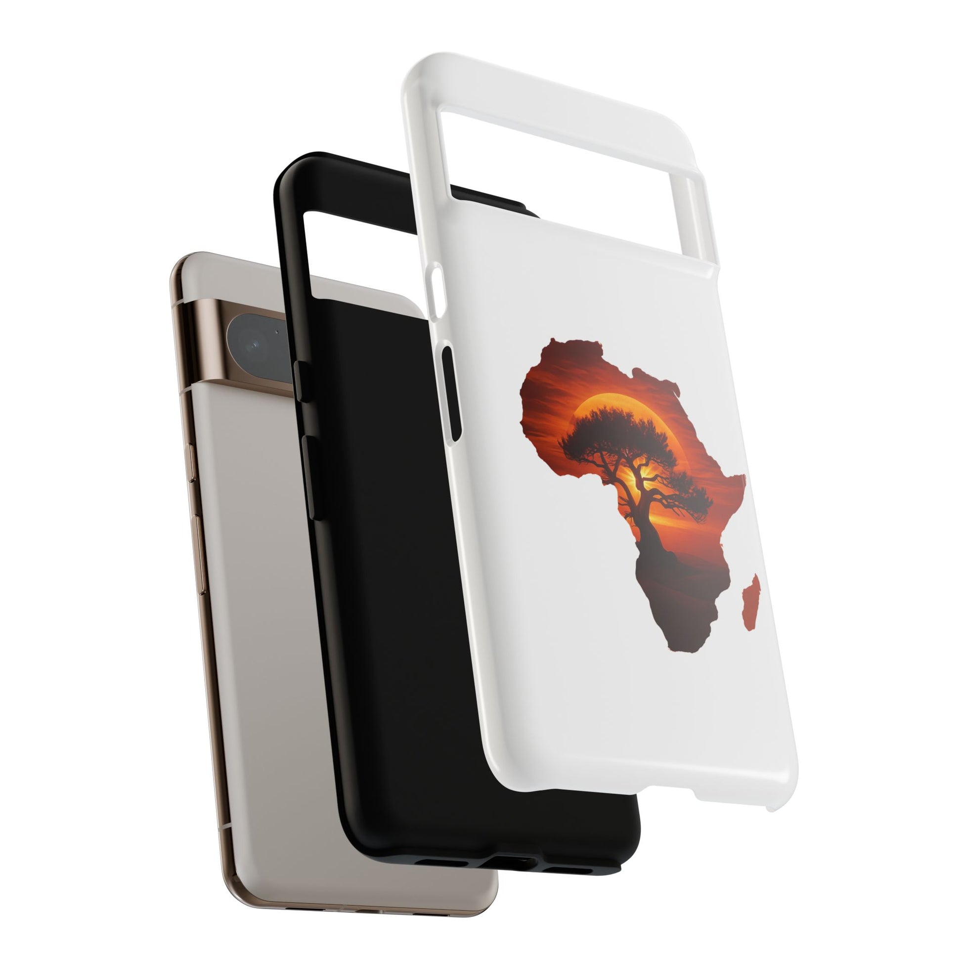 Unique Africa Map Sunset Phone Case
