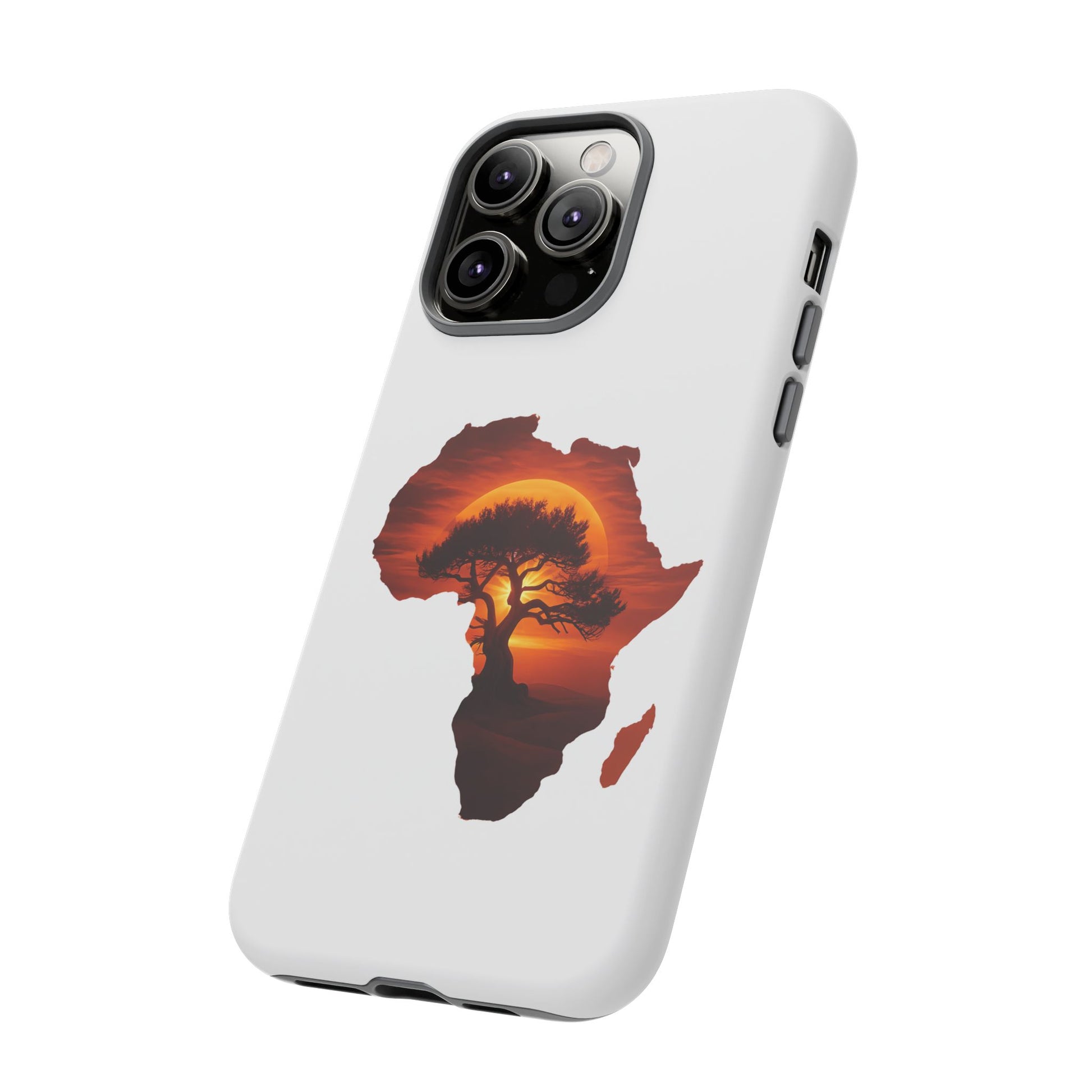 Unique Africa Map Sunset Phone Case