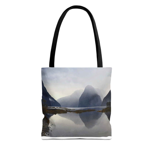Milford Sound Tote Bag 13" × 13'' Black