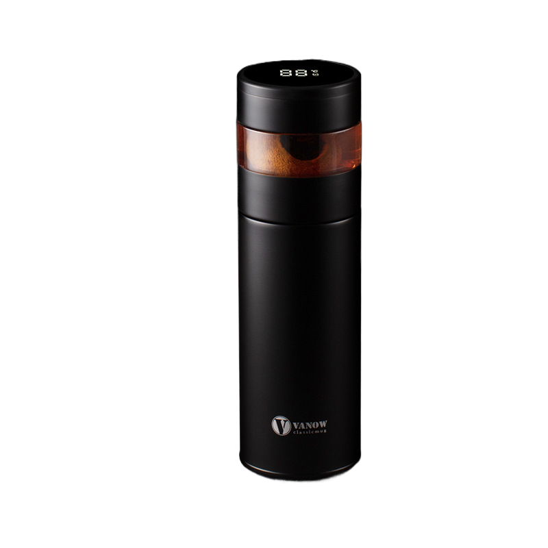 Smart Temperature Display Vacuum Insulated Cup with Tea Strainer