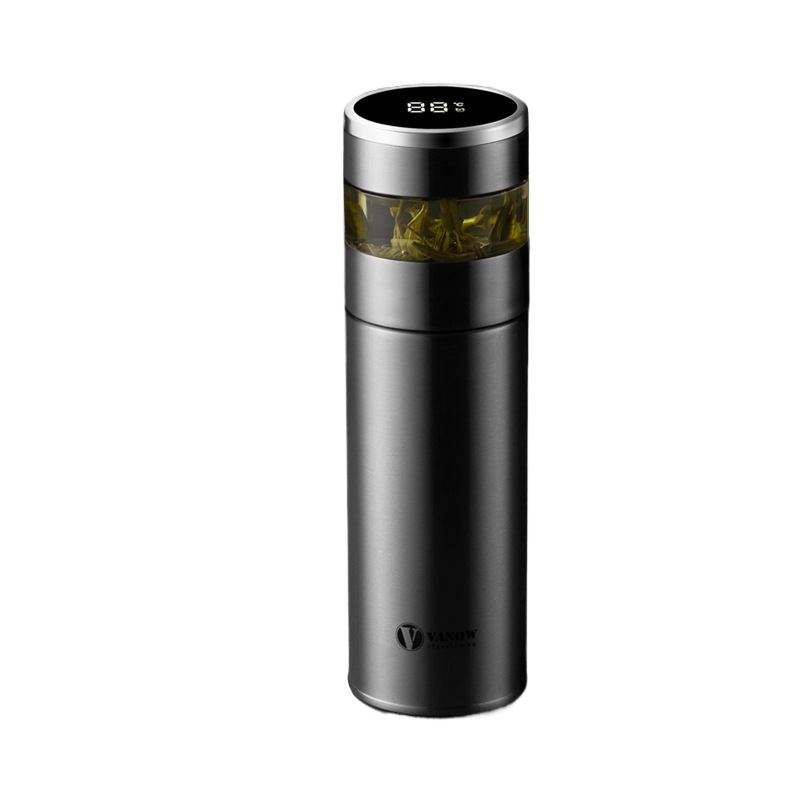 Smart Temperature Display Vacuum Insulated Cup with Tea Strainer