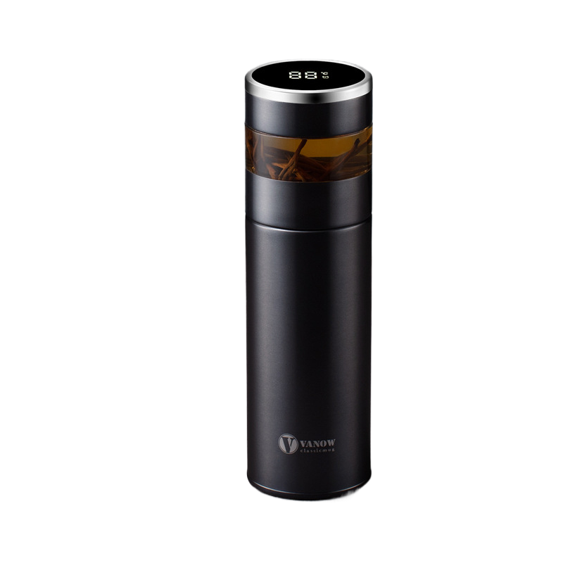 Smart Temperature Display Vacuum Insulated Cup with Tea Strainer