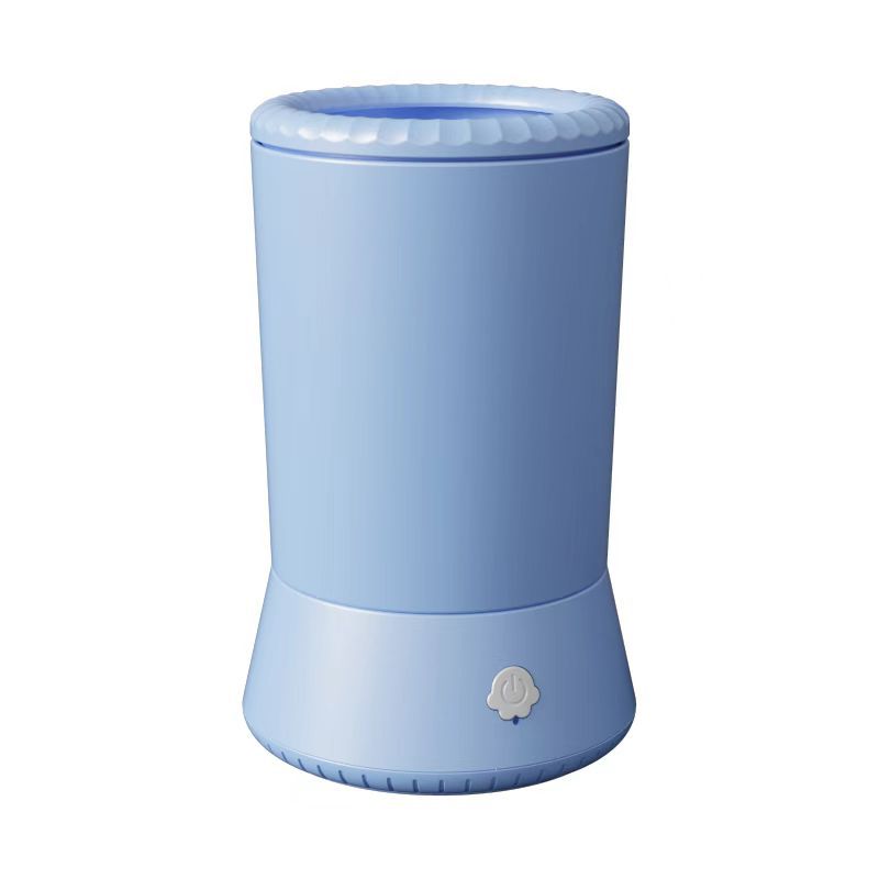 Pet Silicone Foot Washing Cup with Massage for Dogs Blue