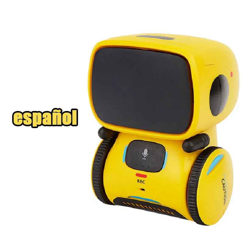 Interactive Voice-Controlled Smart Robot Spain Yellow