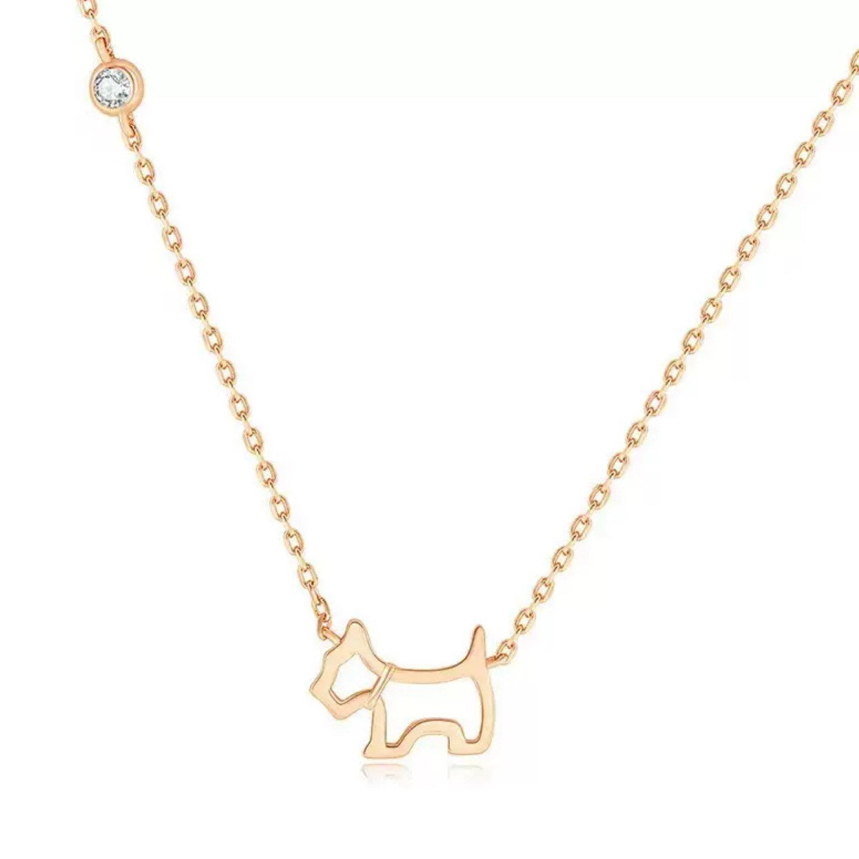 Pure Silver Puppy Pendant