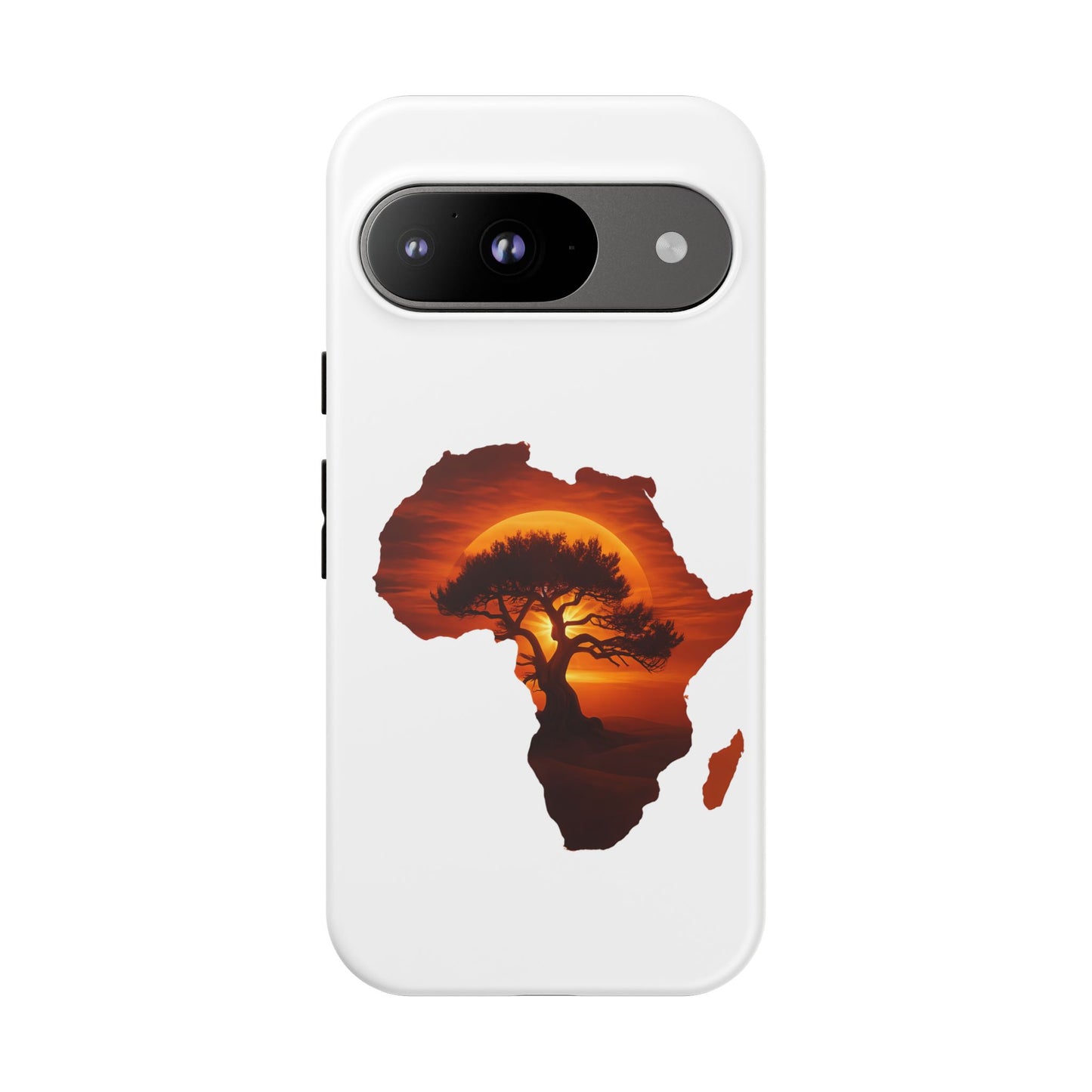 Unique Africa Map Sunset Phone Case Google Pixel 9 Matte