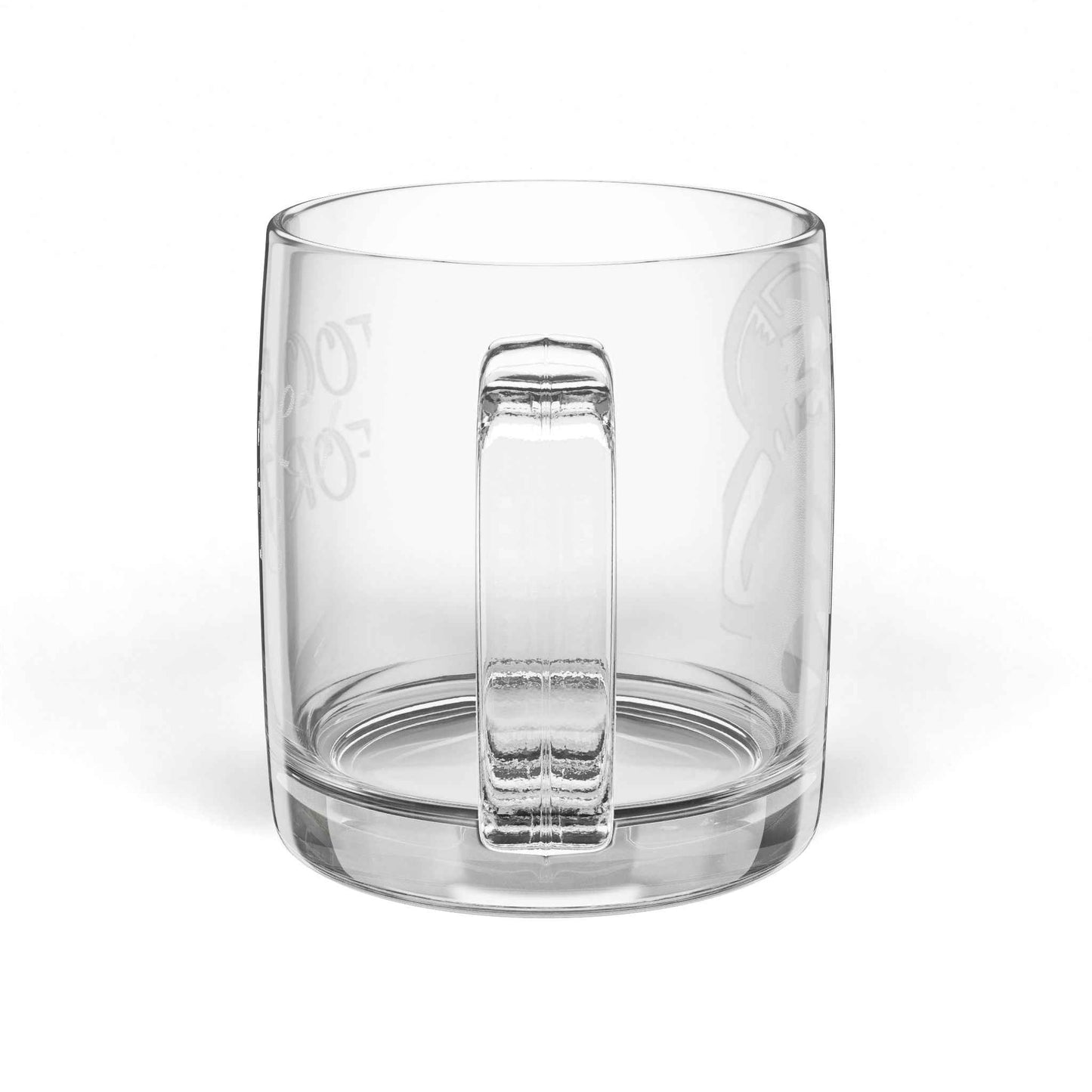 Engraved Glass Coffee Mug