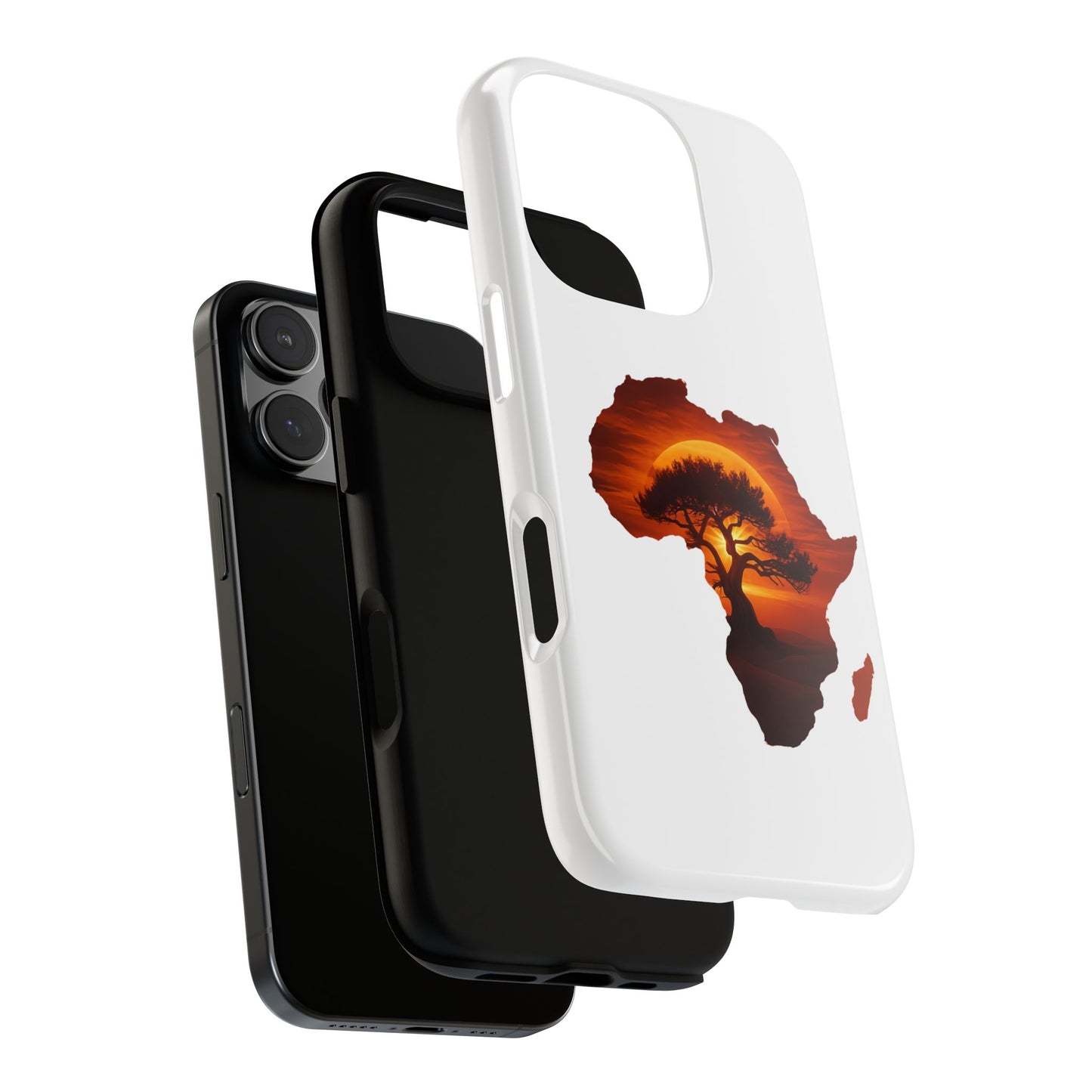 Unique Africa Map Sunset Phone Case