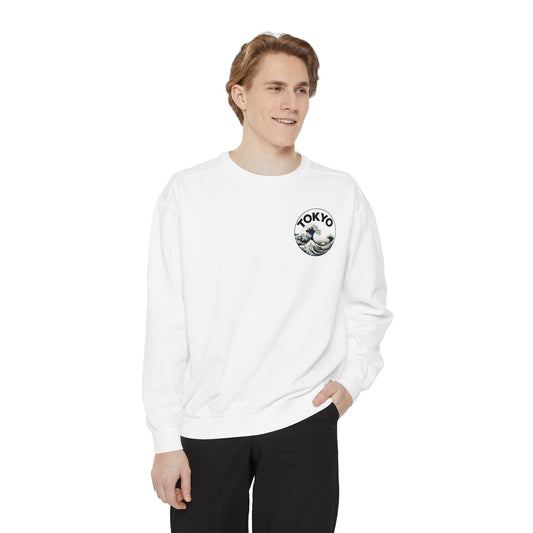 Japan Tokyo Wave Unisex Sweatshirt White