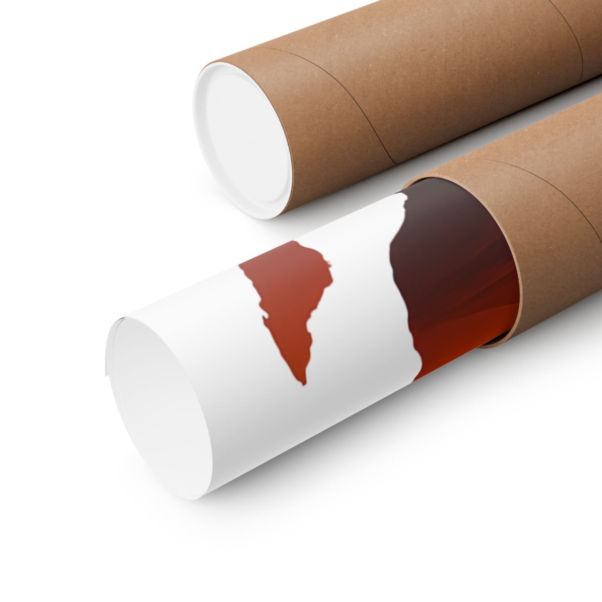 Unique Africa Map Sunset Poster