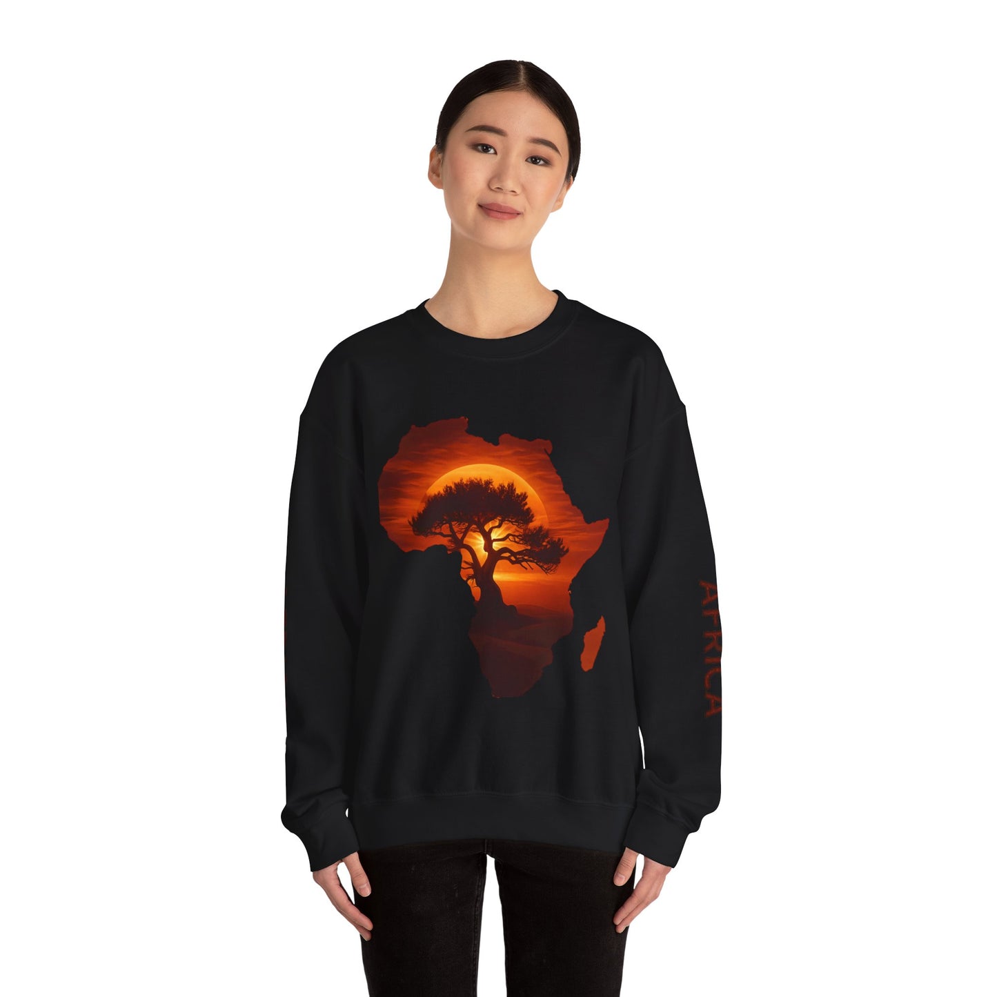 Unique Africa Map Sunset Sweatshirt