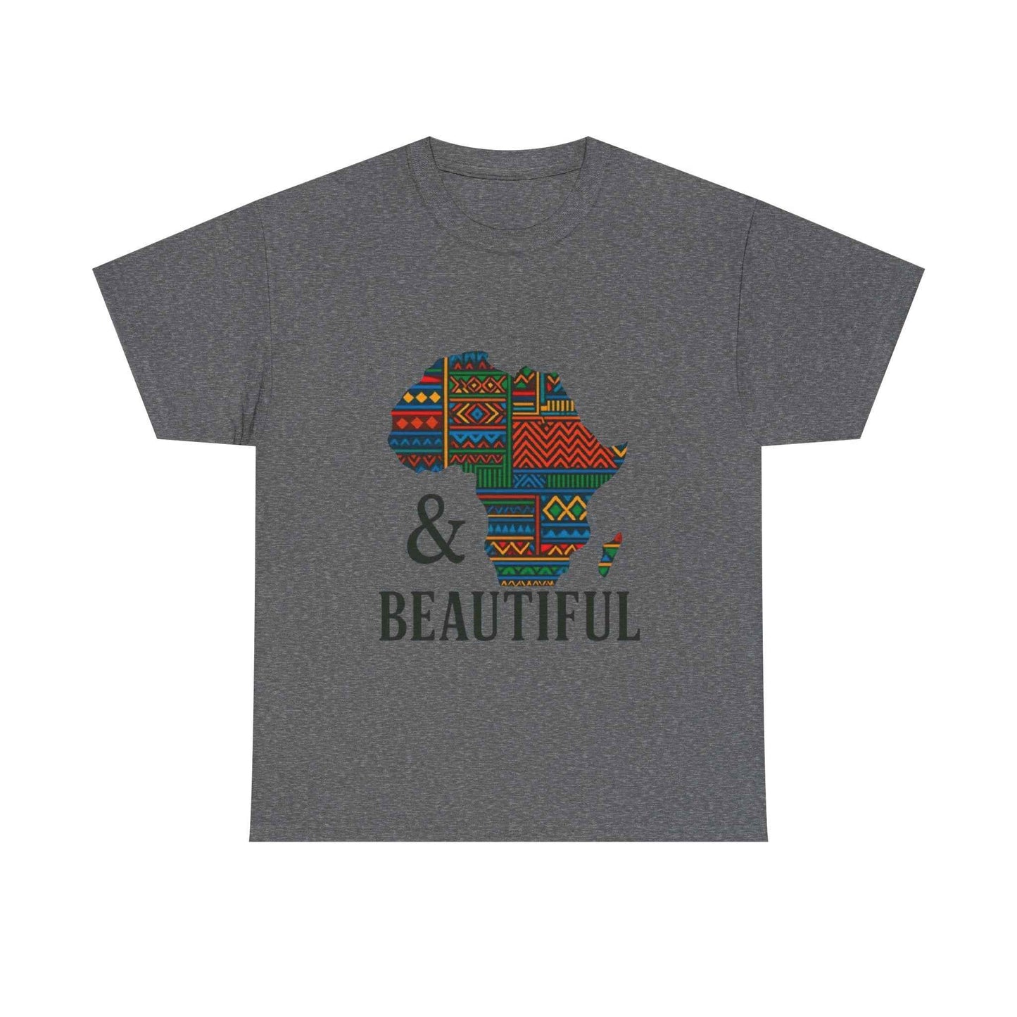 African Map Beautiful Tee Graphite Heather