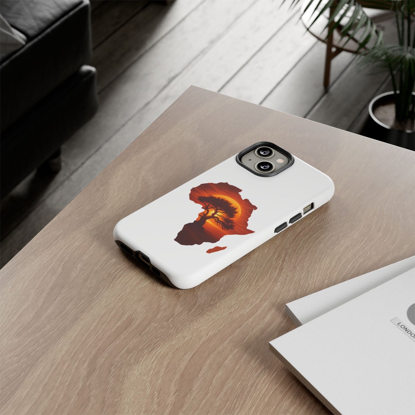 Unique Africa Map Sunset Phone Case