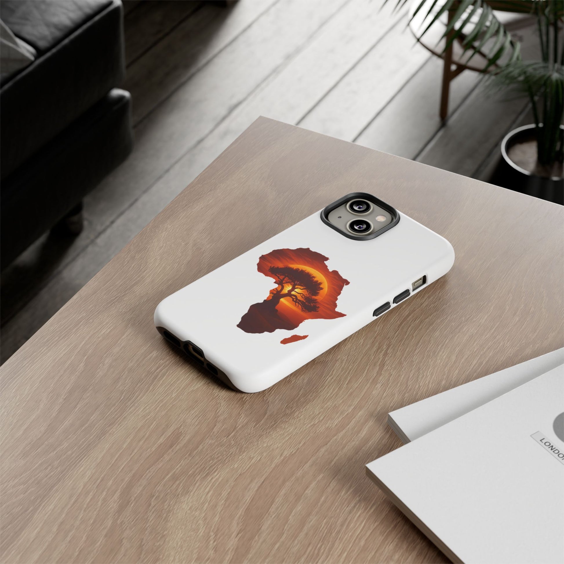 Unique Africa Map Sunset Phone Case