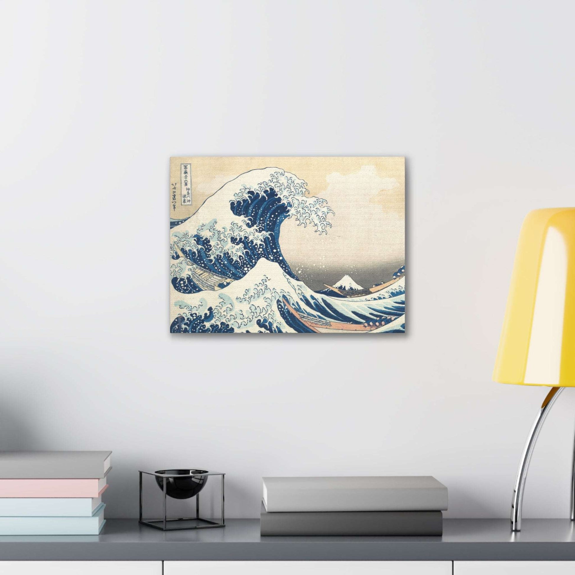 Canvas Stretched Japanese Crashing Waves Painting