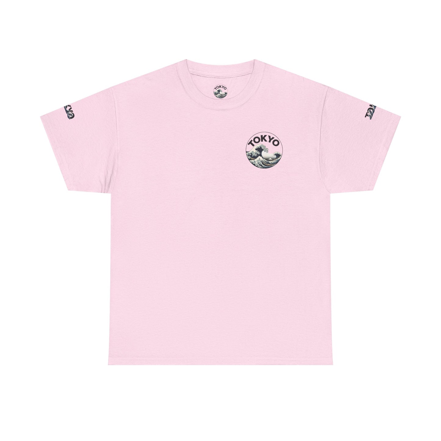 Tokyo Wave Graphic Tee Light Pink