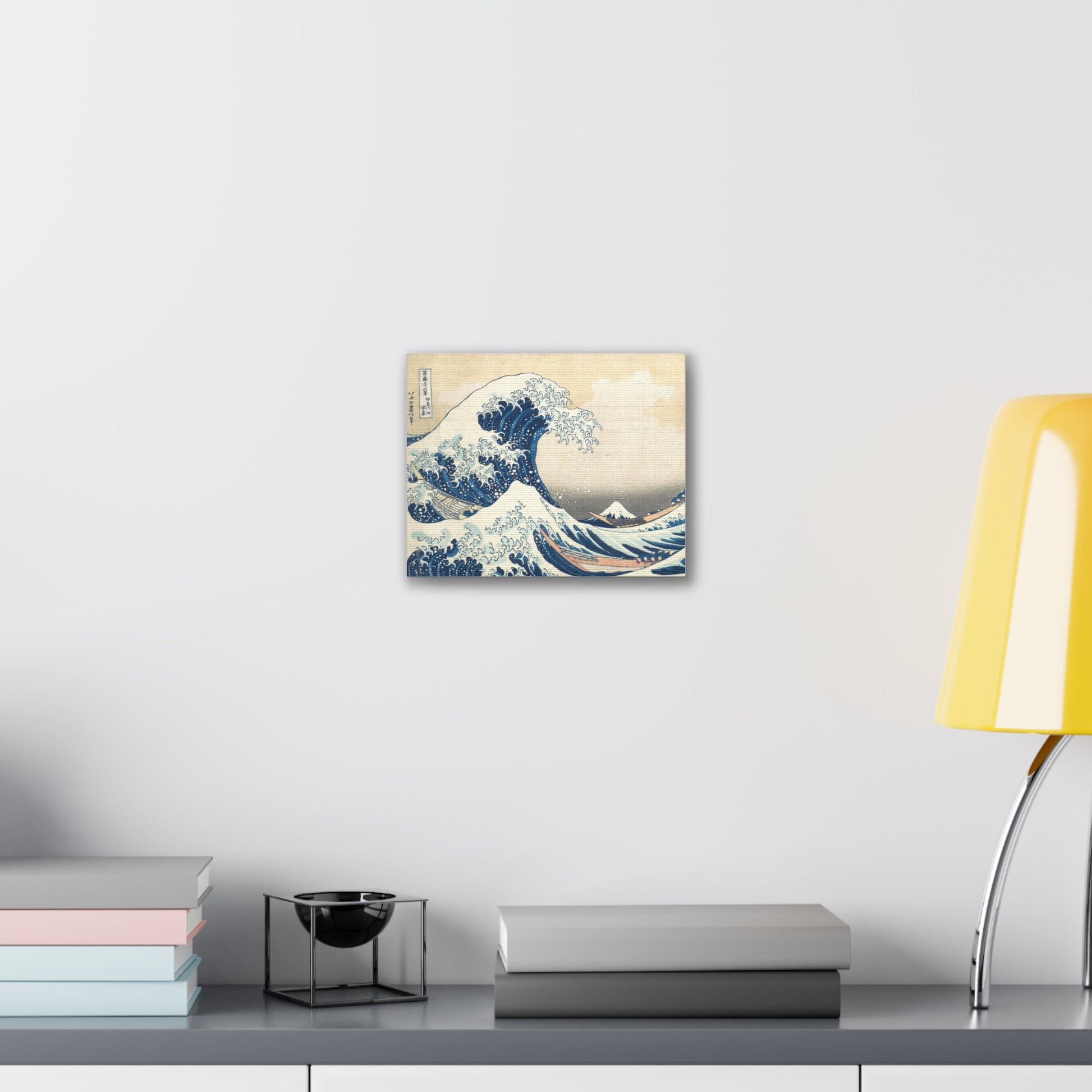 Canvas Stretched Japanese Crashing Waves Painting