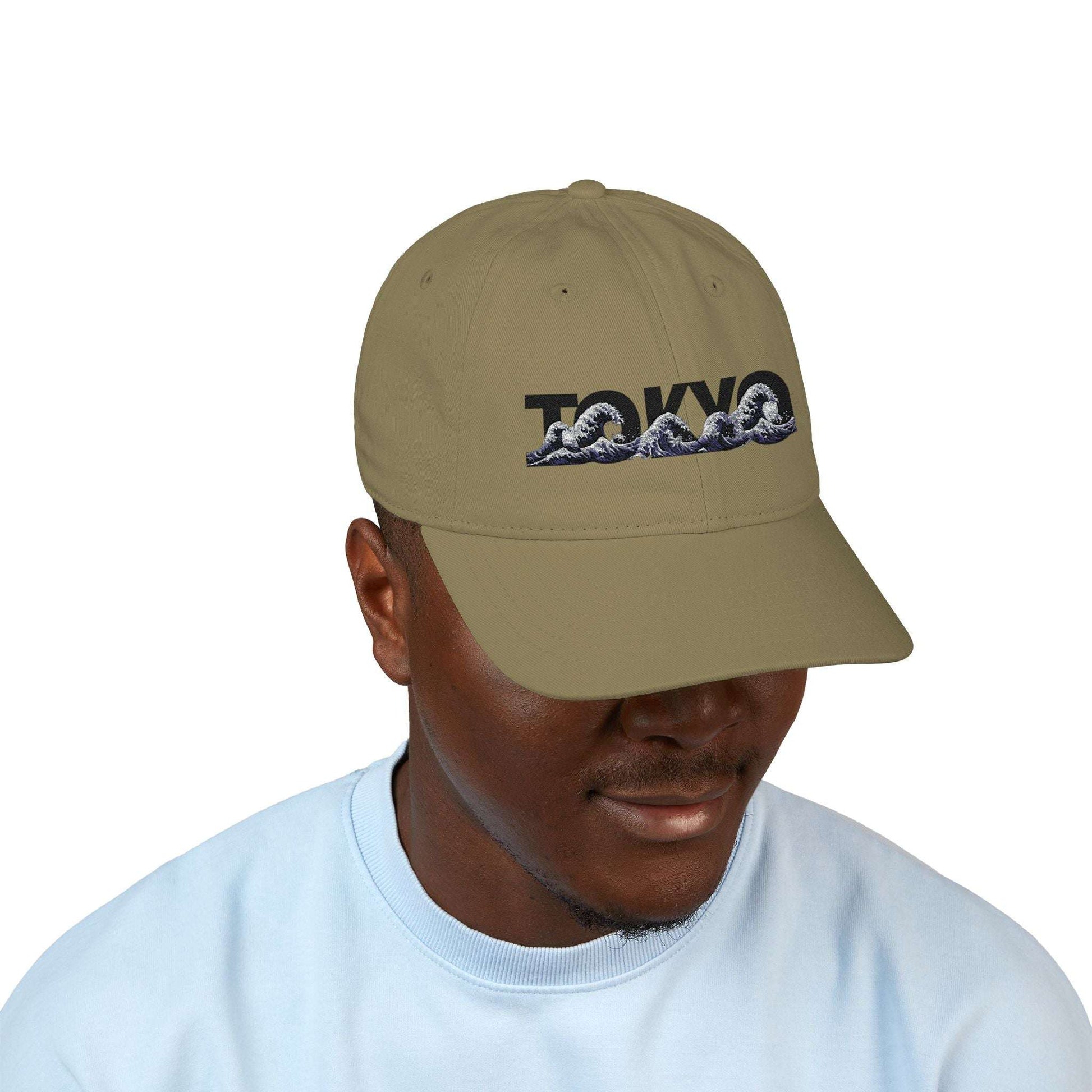 Tokyo Wave Embroidered Organic Baseball Cap