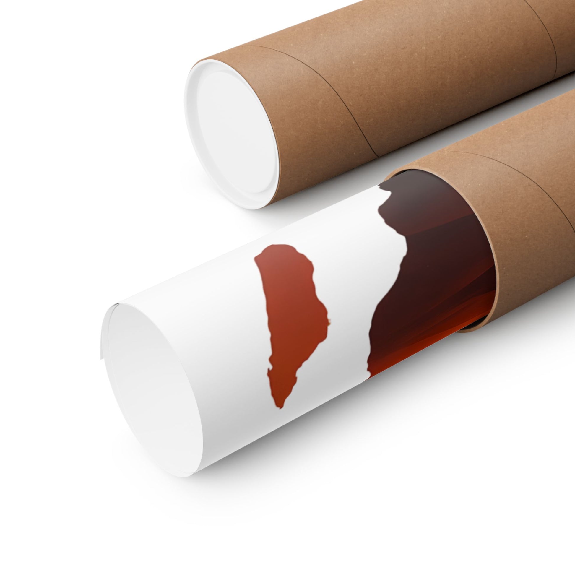 Unique Africa Map Sunset Poster