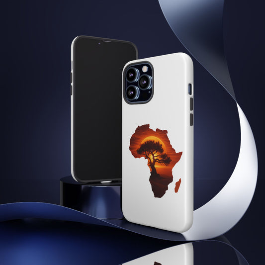 Unique Africa Map Sunset Phone Case iPhone 13 Pro Max Matte