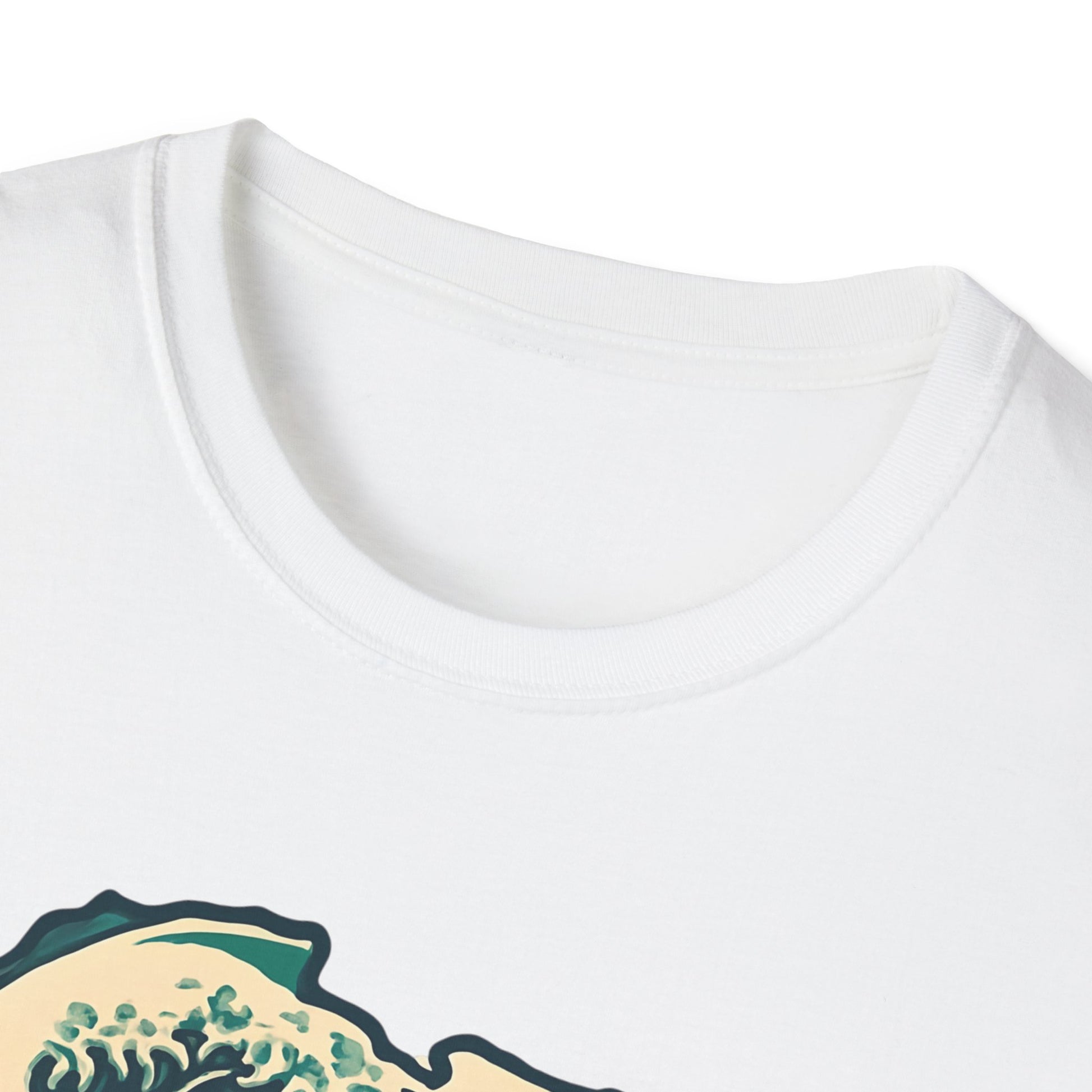 Waves of Afrika T-Shirt, Unique African Map Art Tee