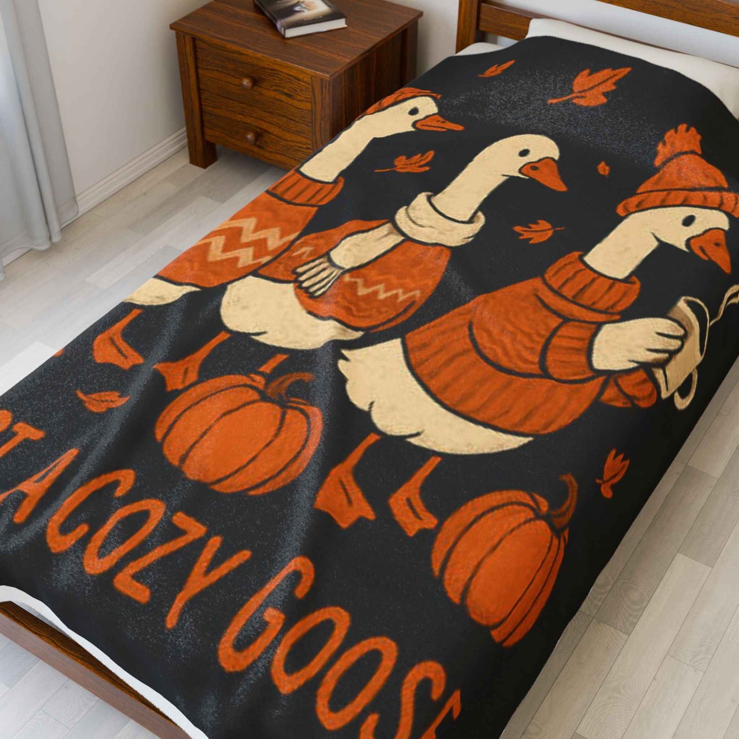 Cozy Goose Plush Blanket