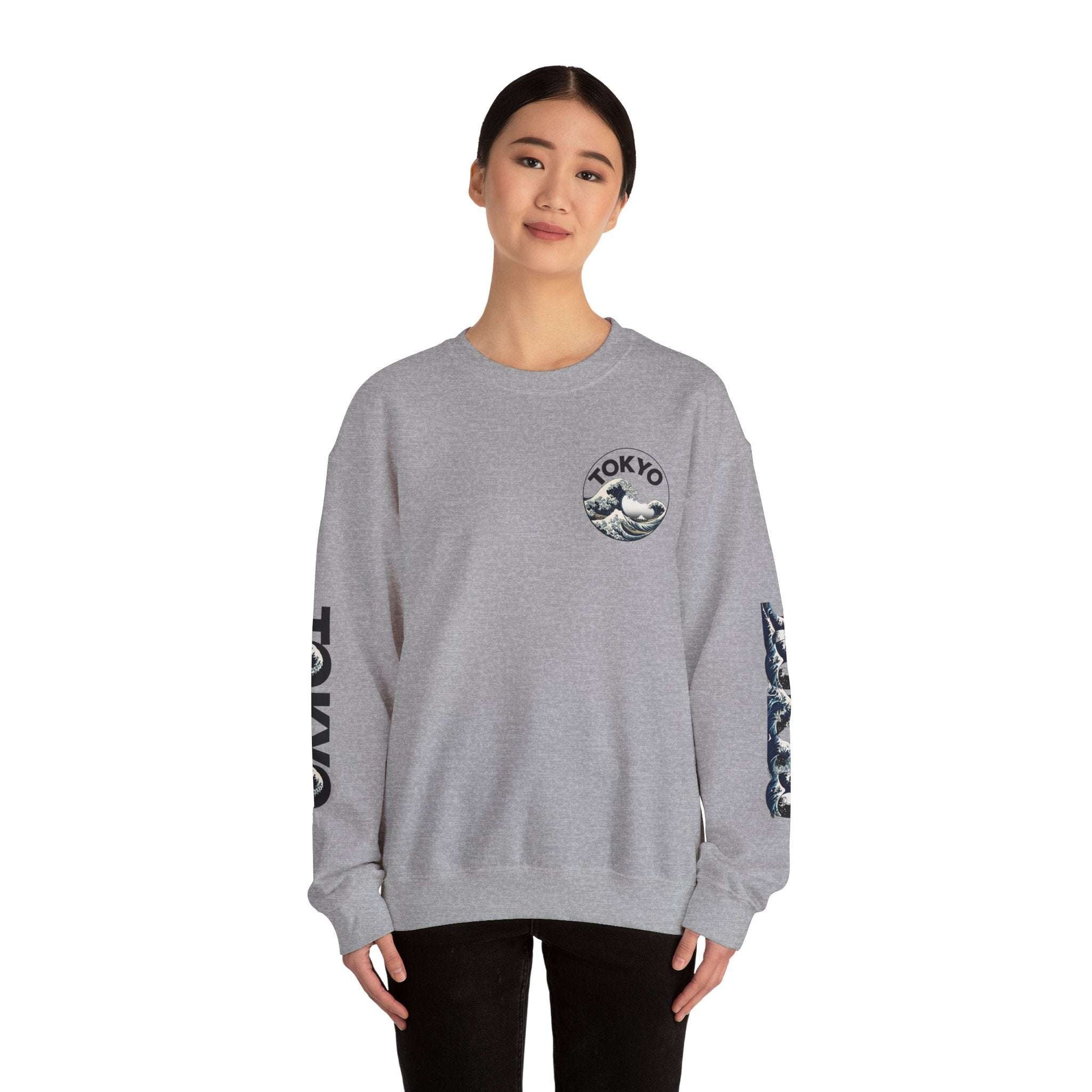 Tokyo Wave Unisex Heavy Blend Crewneck Sweatshirt