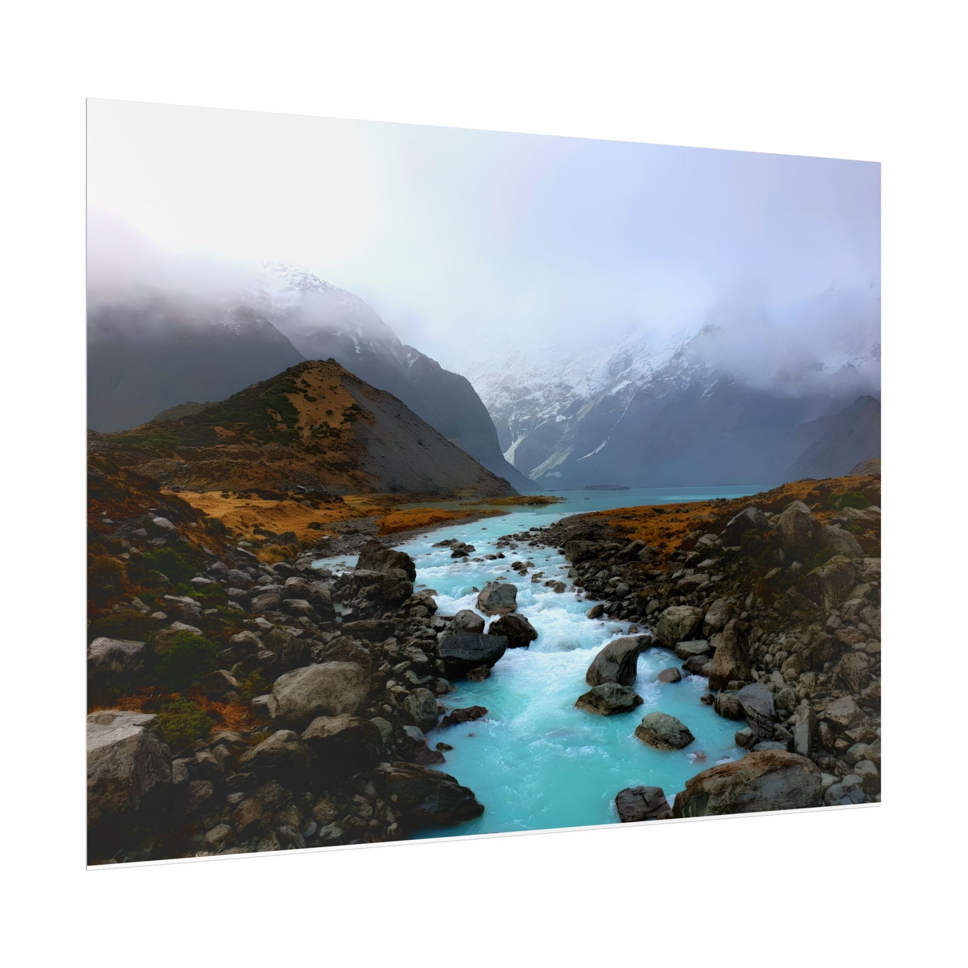 Unique New Zealand Landscape Painting Poster