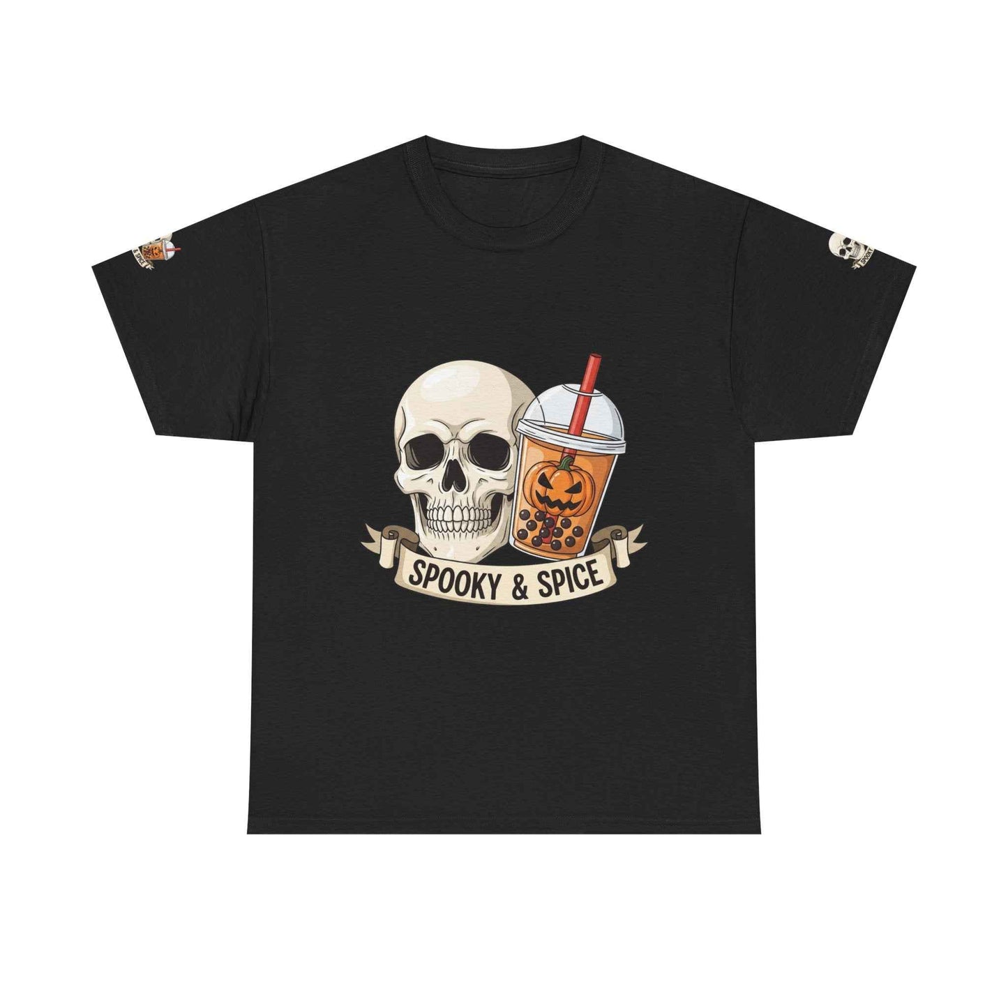 Halloween Skull Boba T-Shirt Black