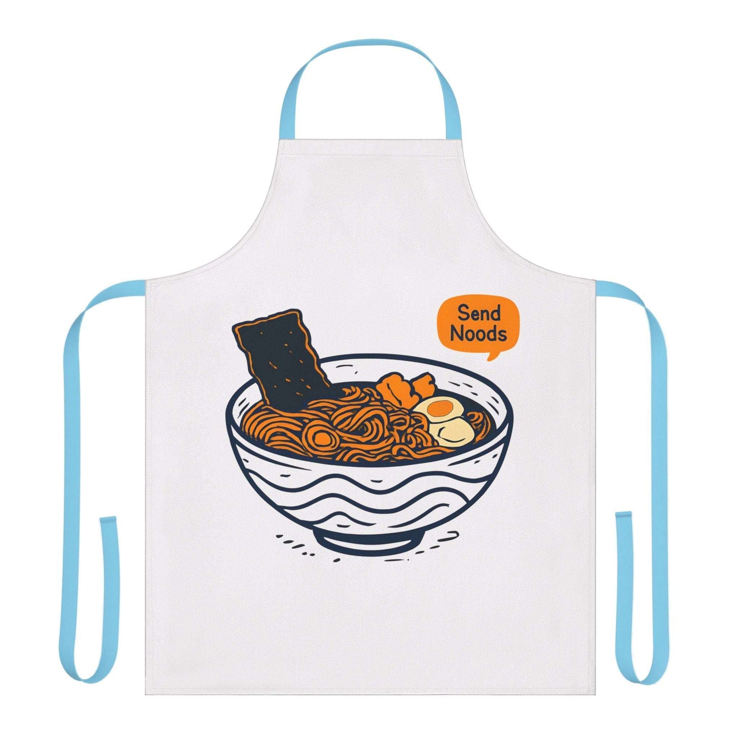 Funny Send Noods Ramen Apron One size Blue