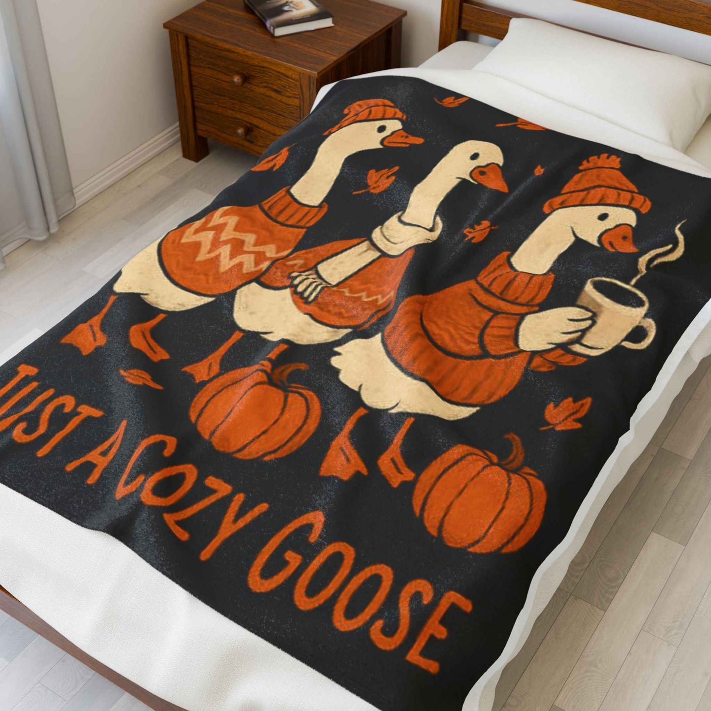 Cozy Goose Plush Blanket