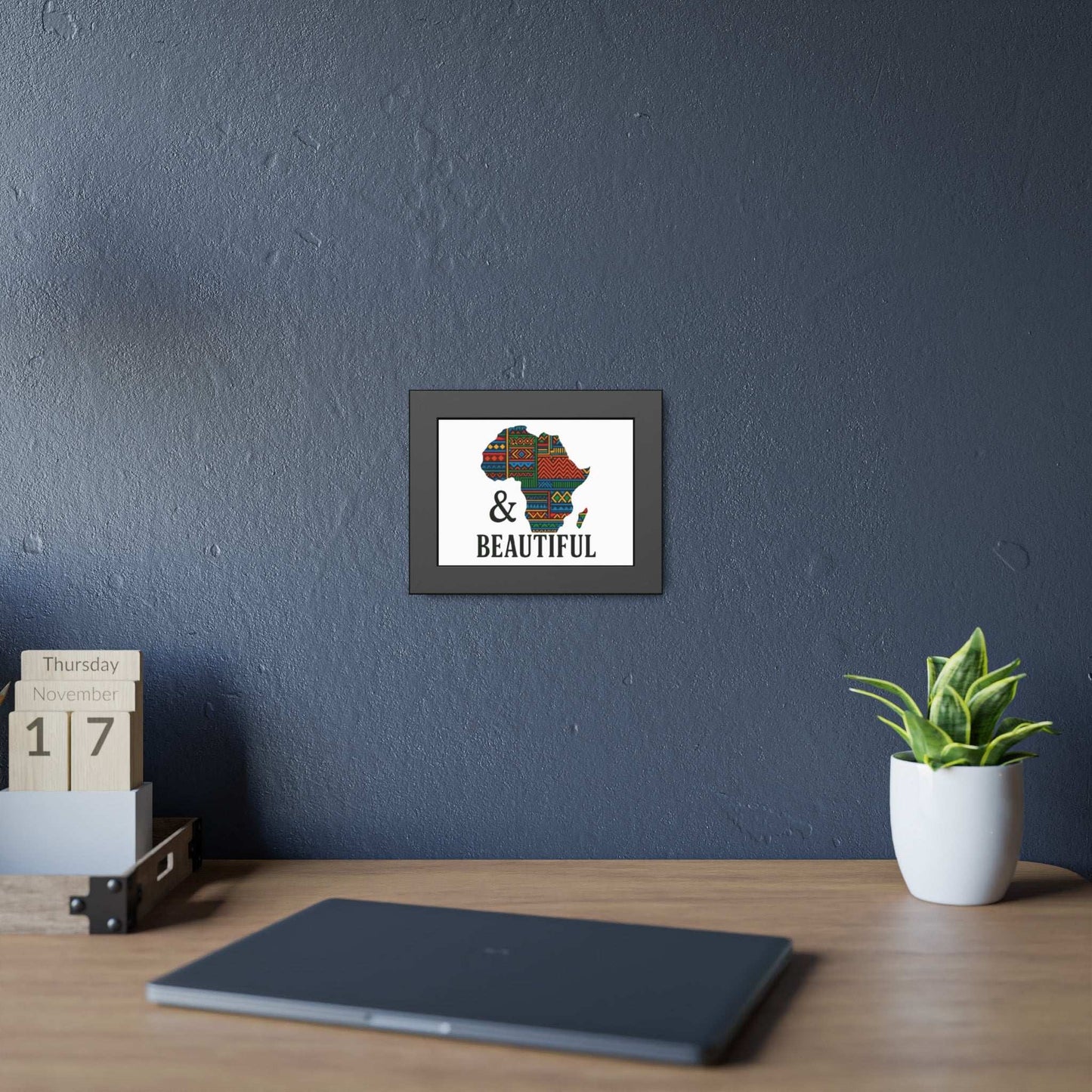 Framed Africa Art Print | African Map Living Room Decoration