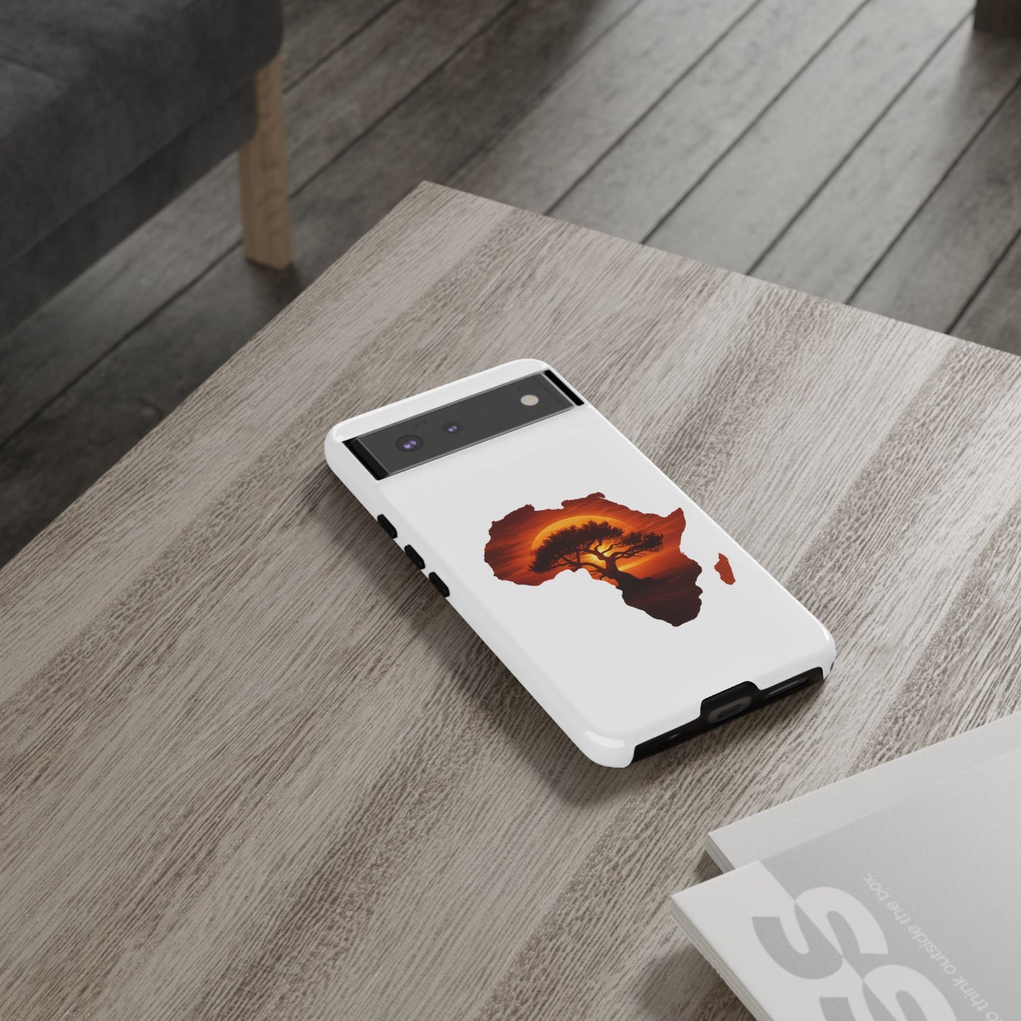 Unique Africa Map Sunset Phone Case