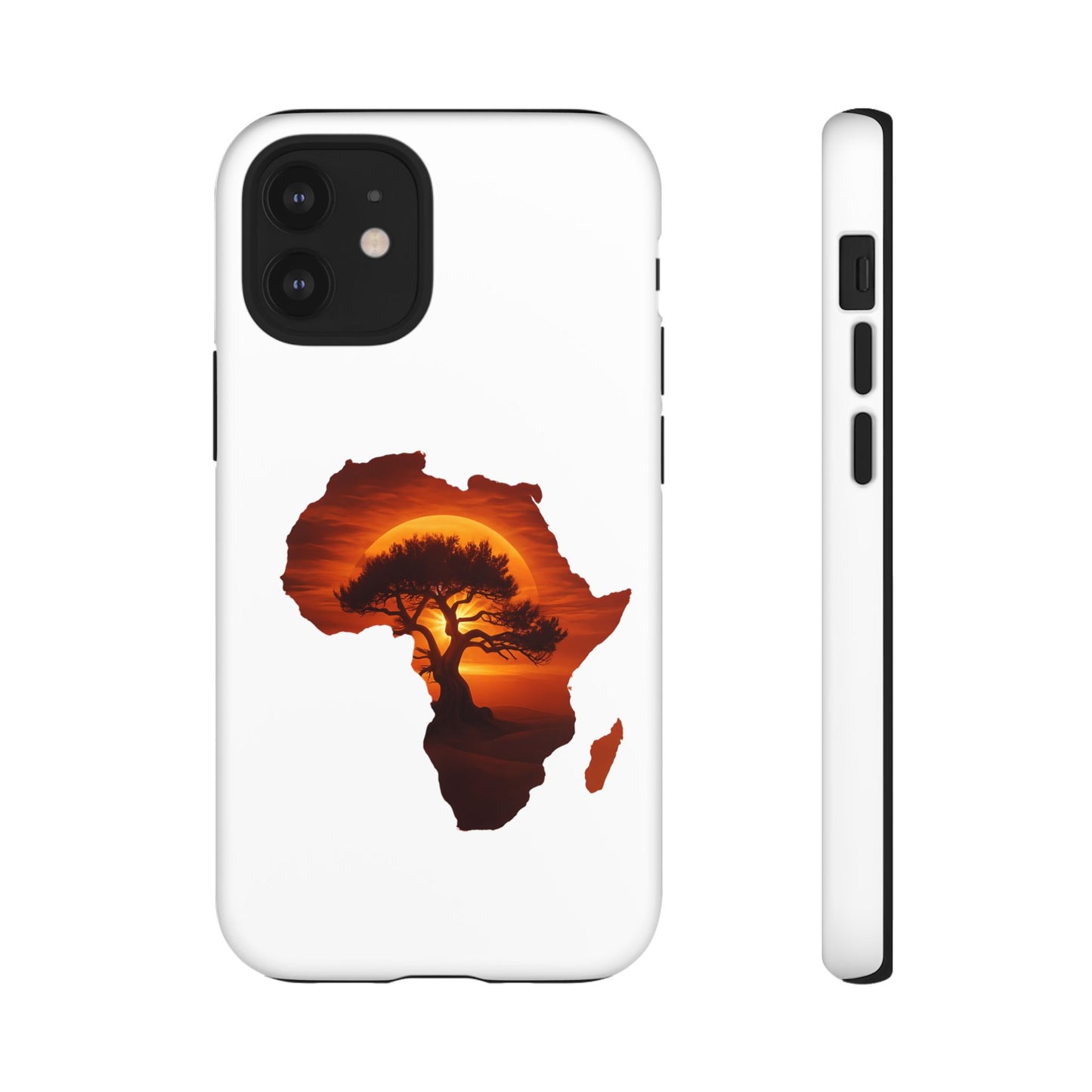 Unique Africa Map Sunset Phone Case iPhone 12 Mini Matte