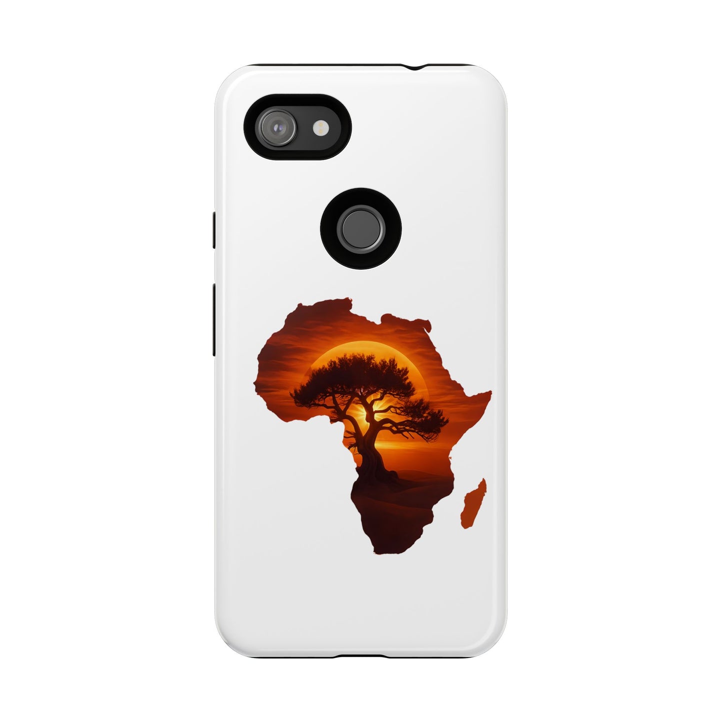 Unique Africa Map Sunset Phone Case Google Pixel 3a XL Glossy