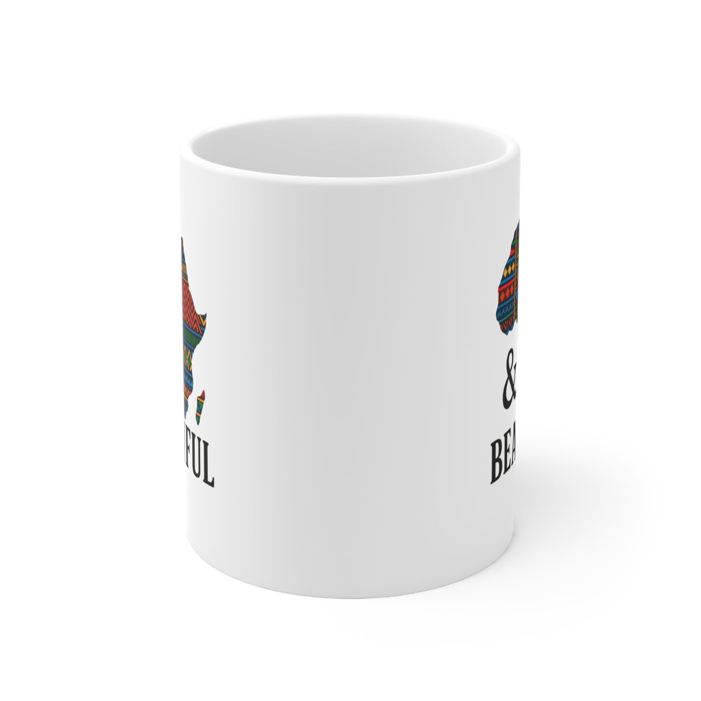 Africa Map Ceramic Coffee Cups - 11oz