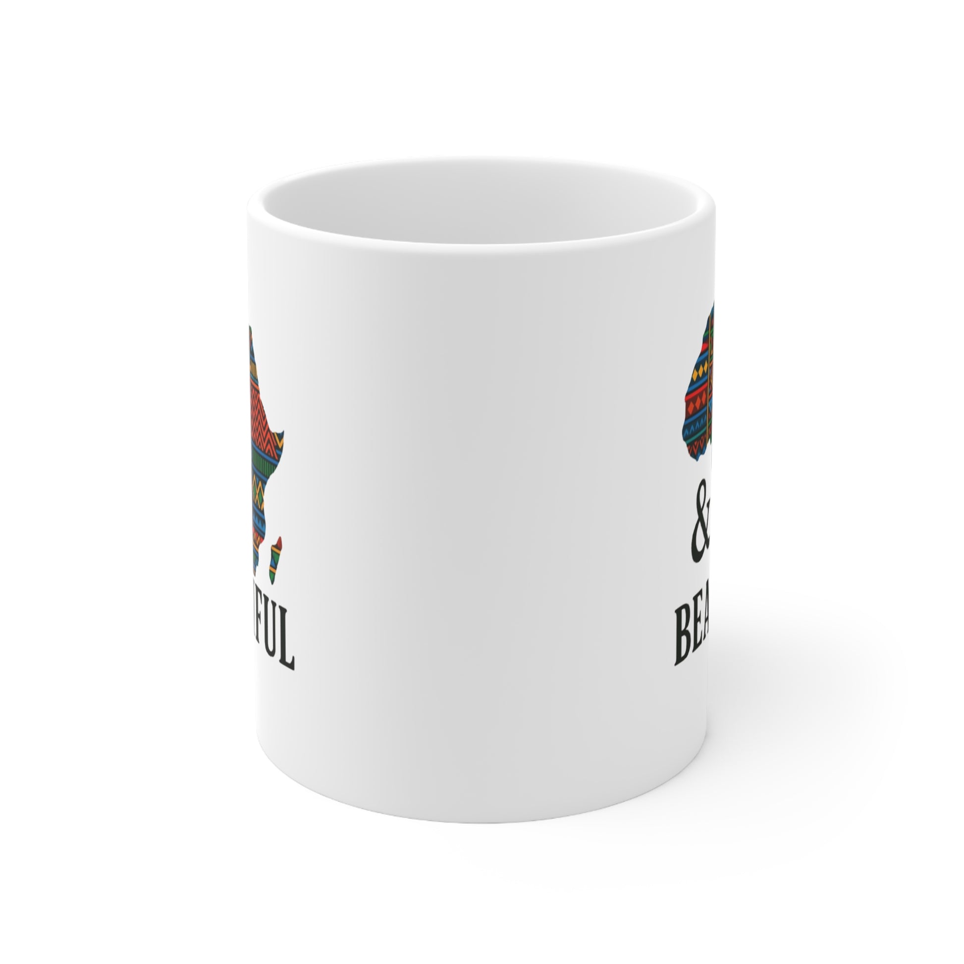 Africa Map Ceramic Coffee Cups - 11oz