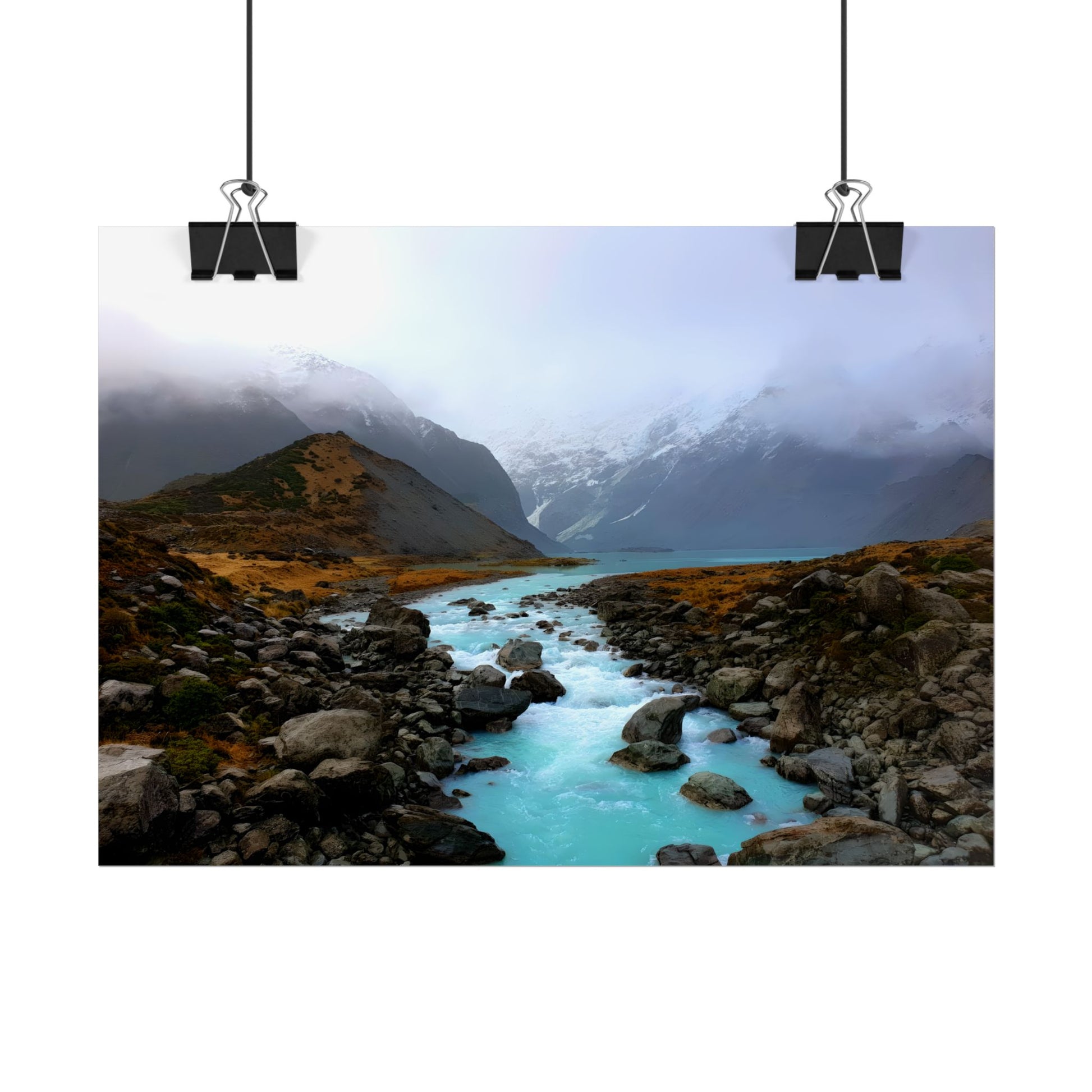 Unique New Zealand Landscape Painting Poster