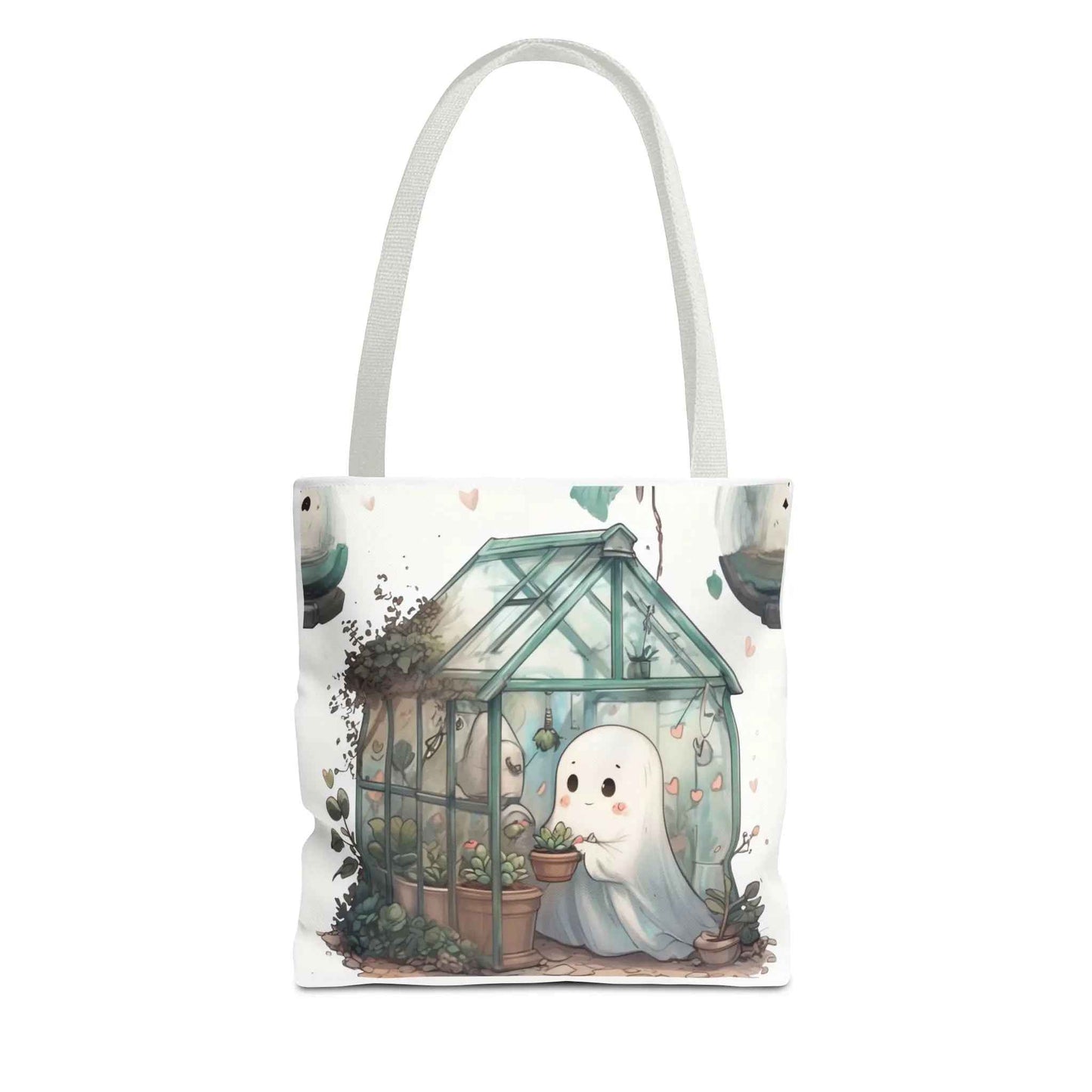 Ghostly Tote Bag 13" × 13'' White
