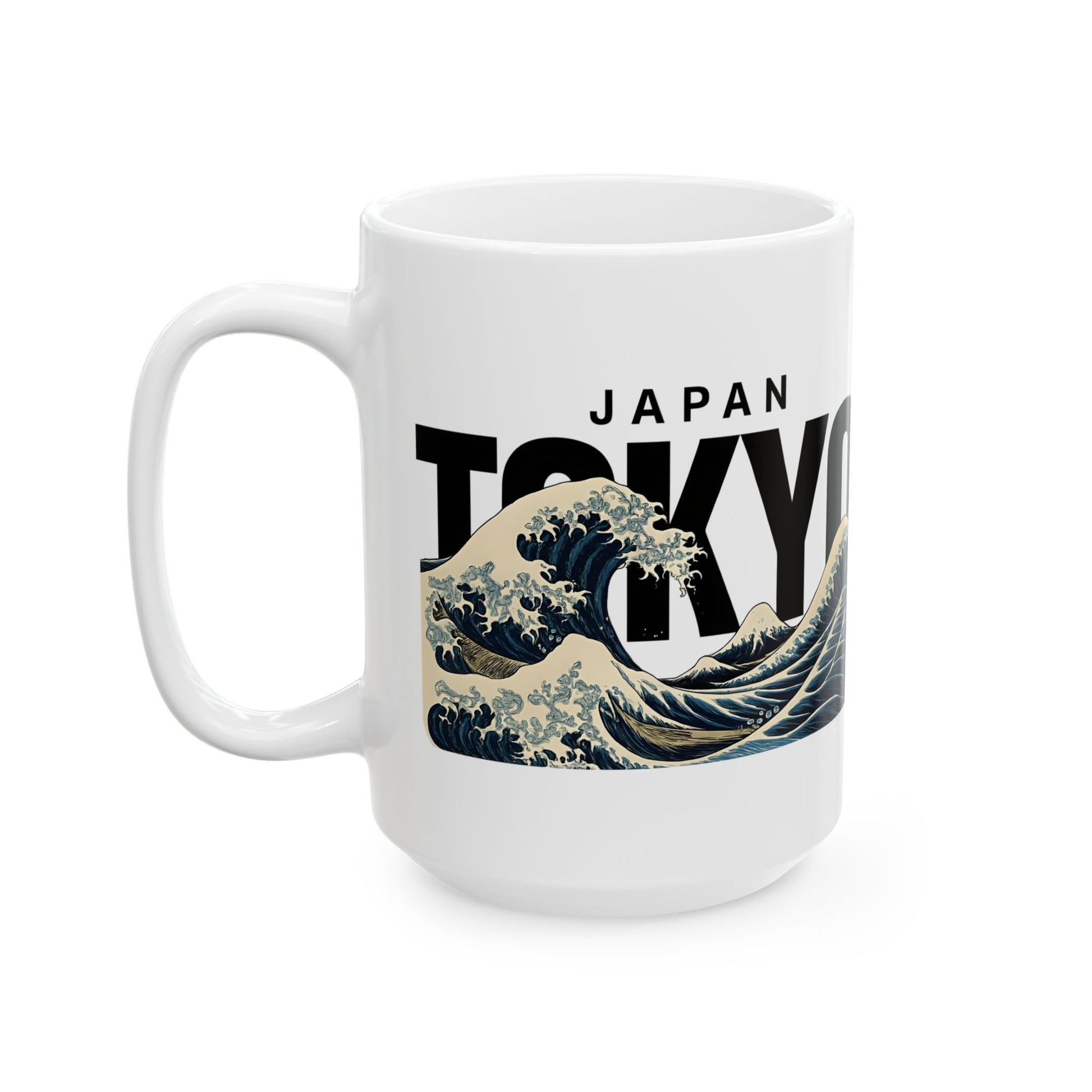Tokyo Japan Ocean Wave Ceramic Mug